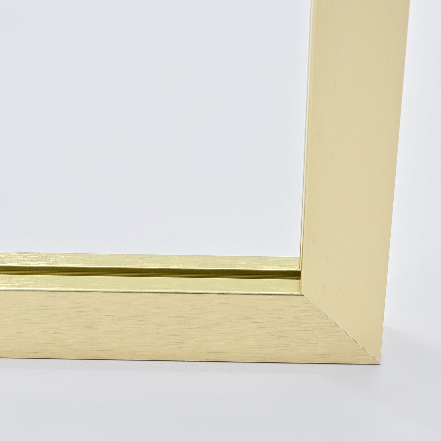 Arcos 34" W x 74" H Framed Fixed Glass Panel