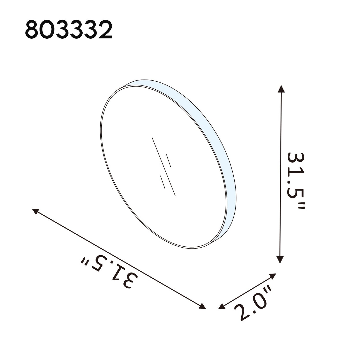 Cascante 32 in. W x 32 in. H Round Metal Wall Mirror in Brushed Gold