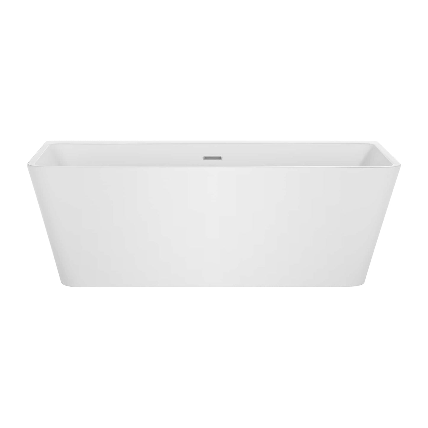 67" Freestanding Soaking Tub with Center Drain