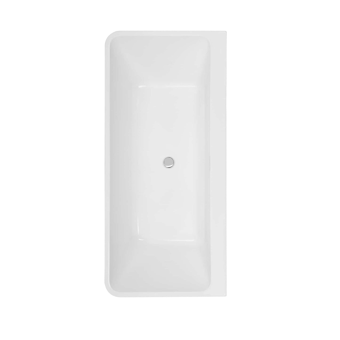 67" Freestanding Soaking Tub with Center Drain