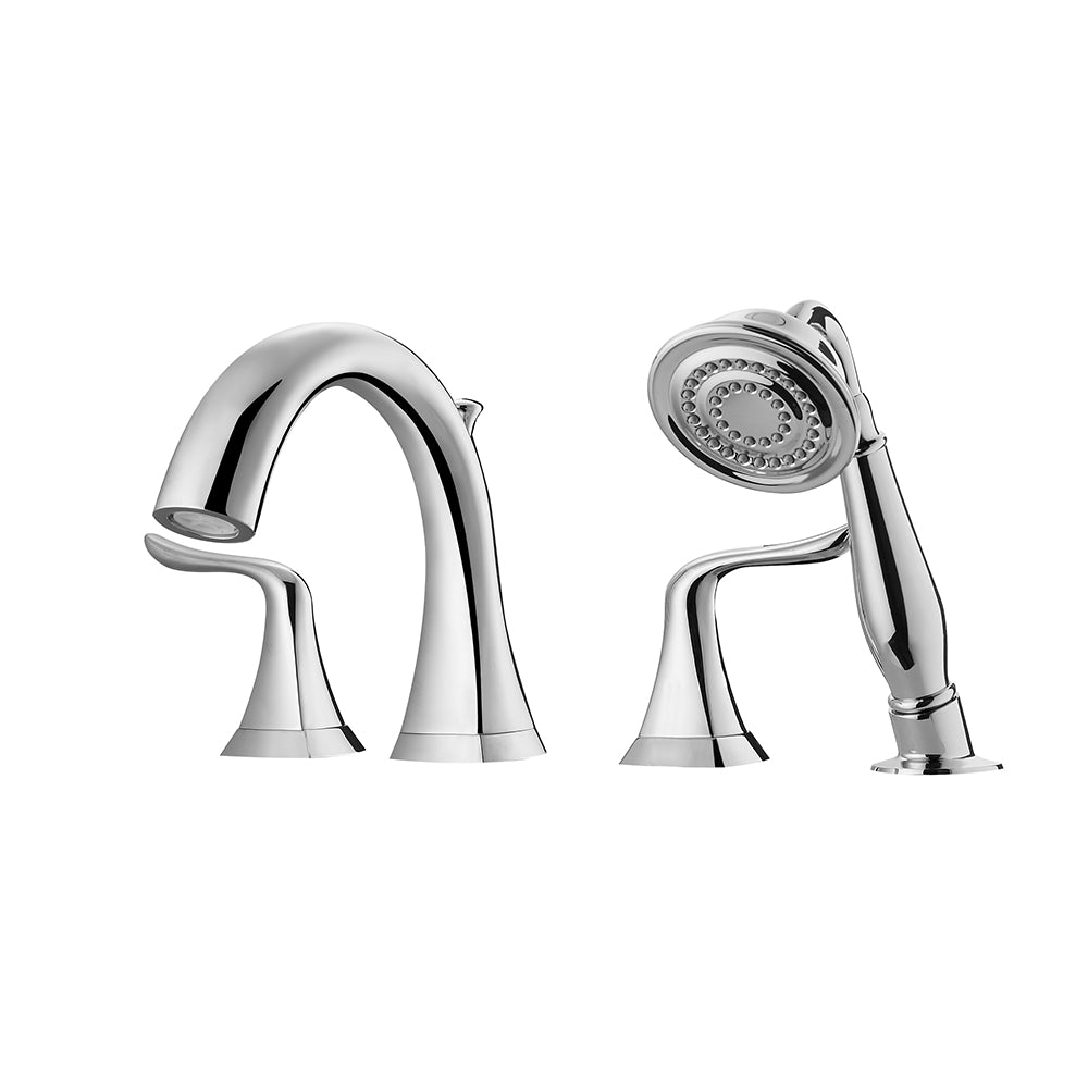 Claudius Roman Tub Faucet with Hand-Held Shower