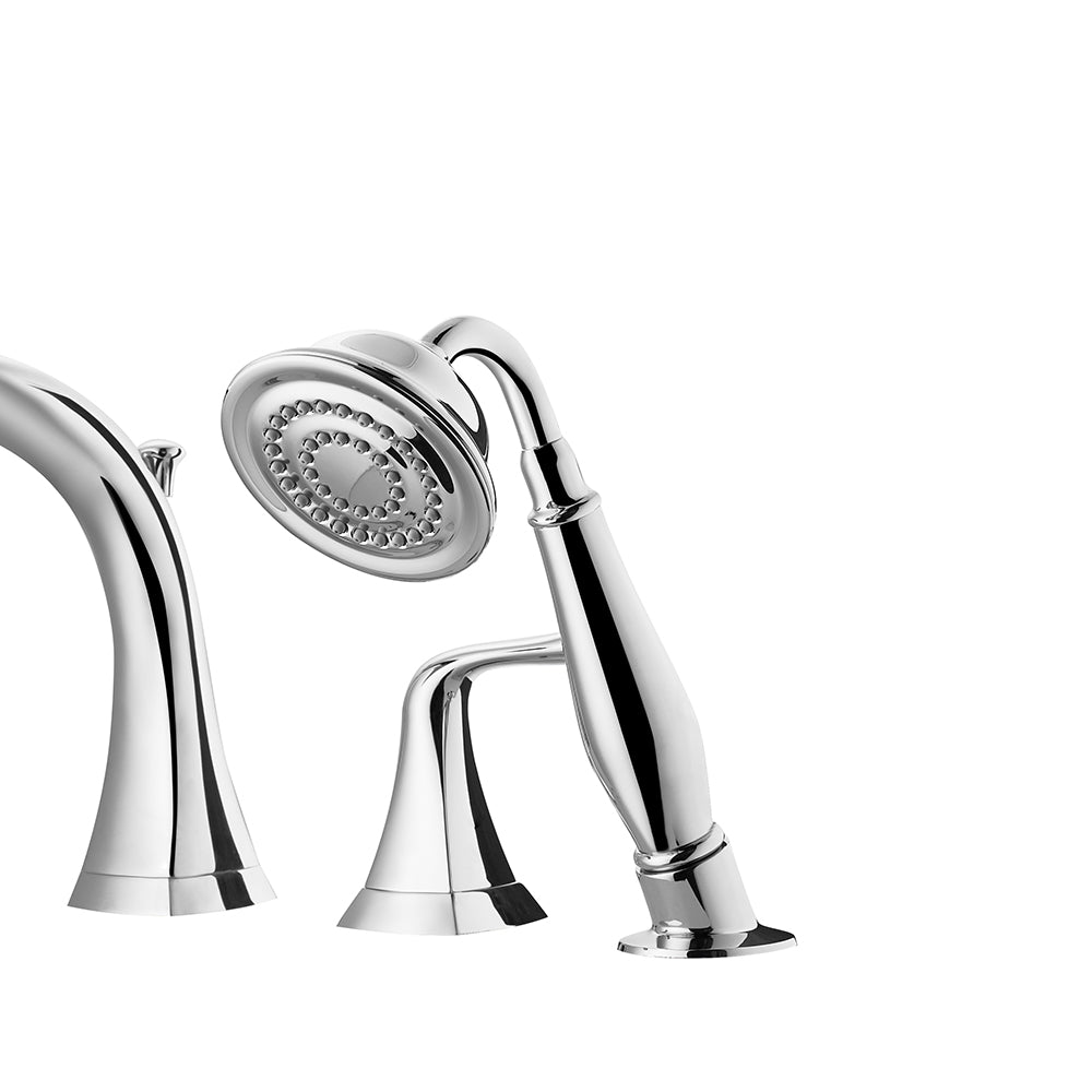 Claudius Roman Tub Faucet with Hand-Held Shower