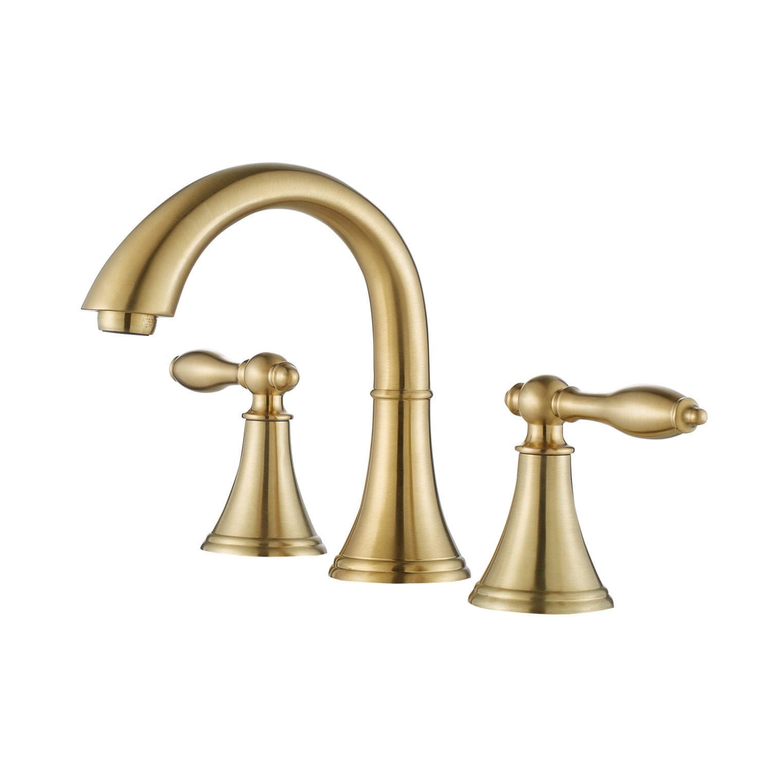 Florence Two-Handle 8" Widespread Bathroom Faucet in Brushed Gold Finish