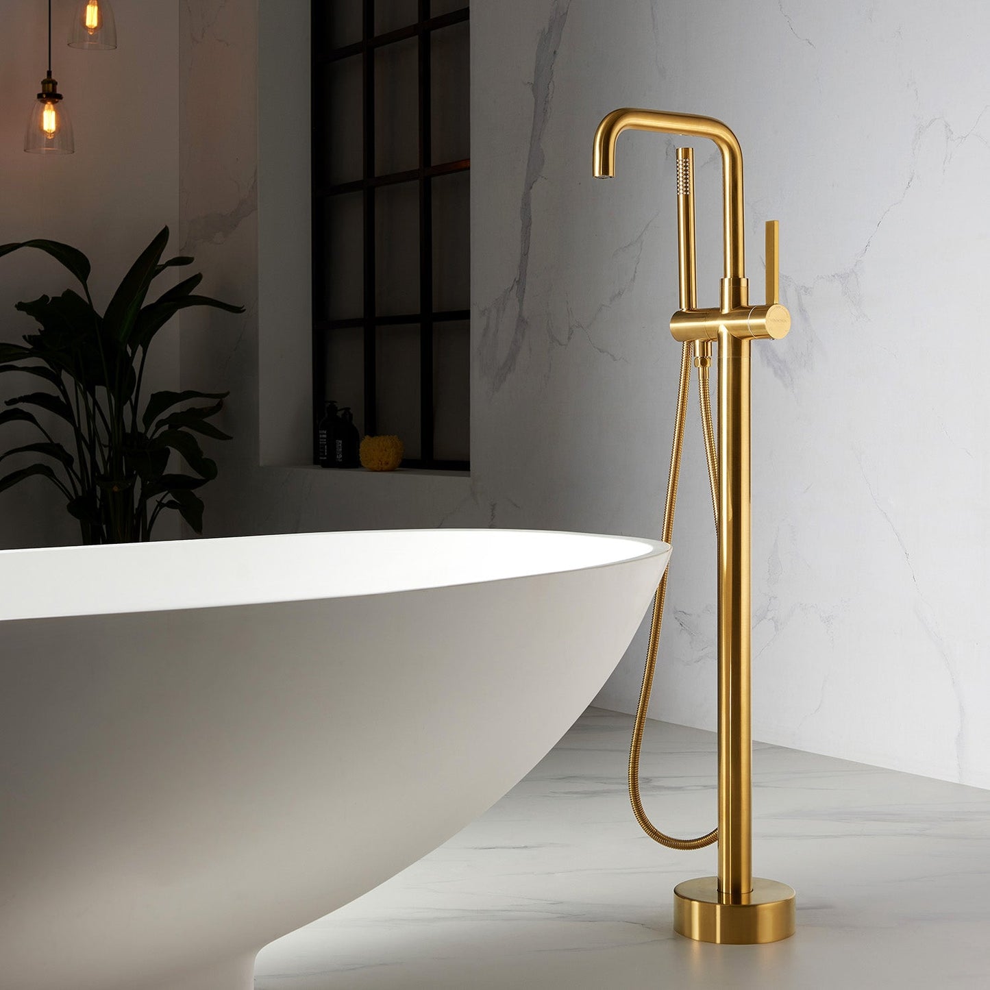 Delara Freestanding Tub Faucet with Hand Shower