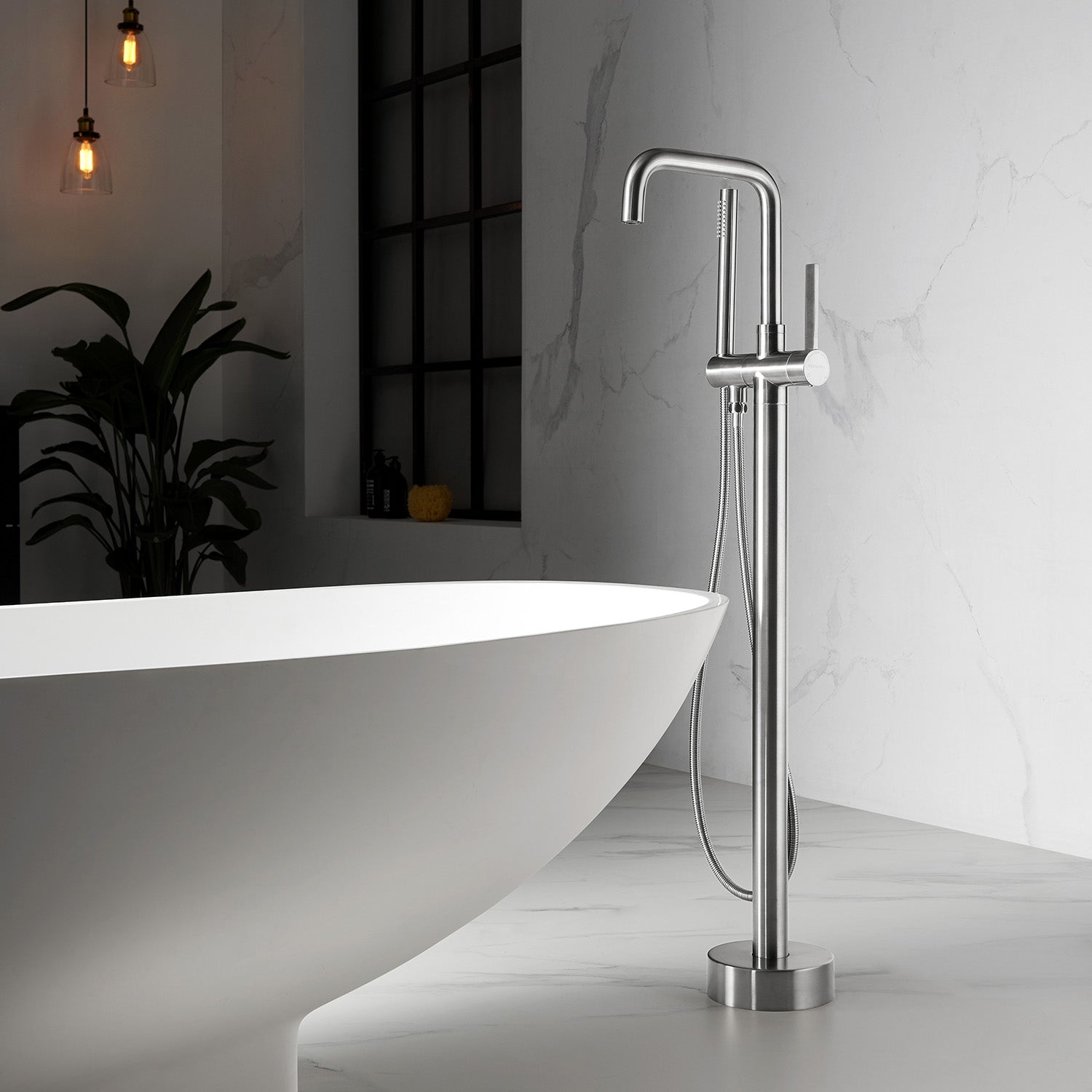 Delara Freestanding Tub Faucet with Hand Shower