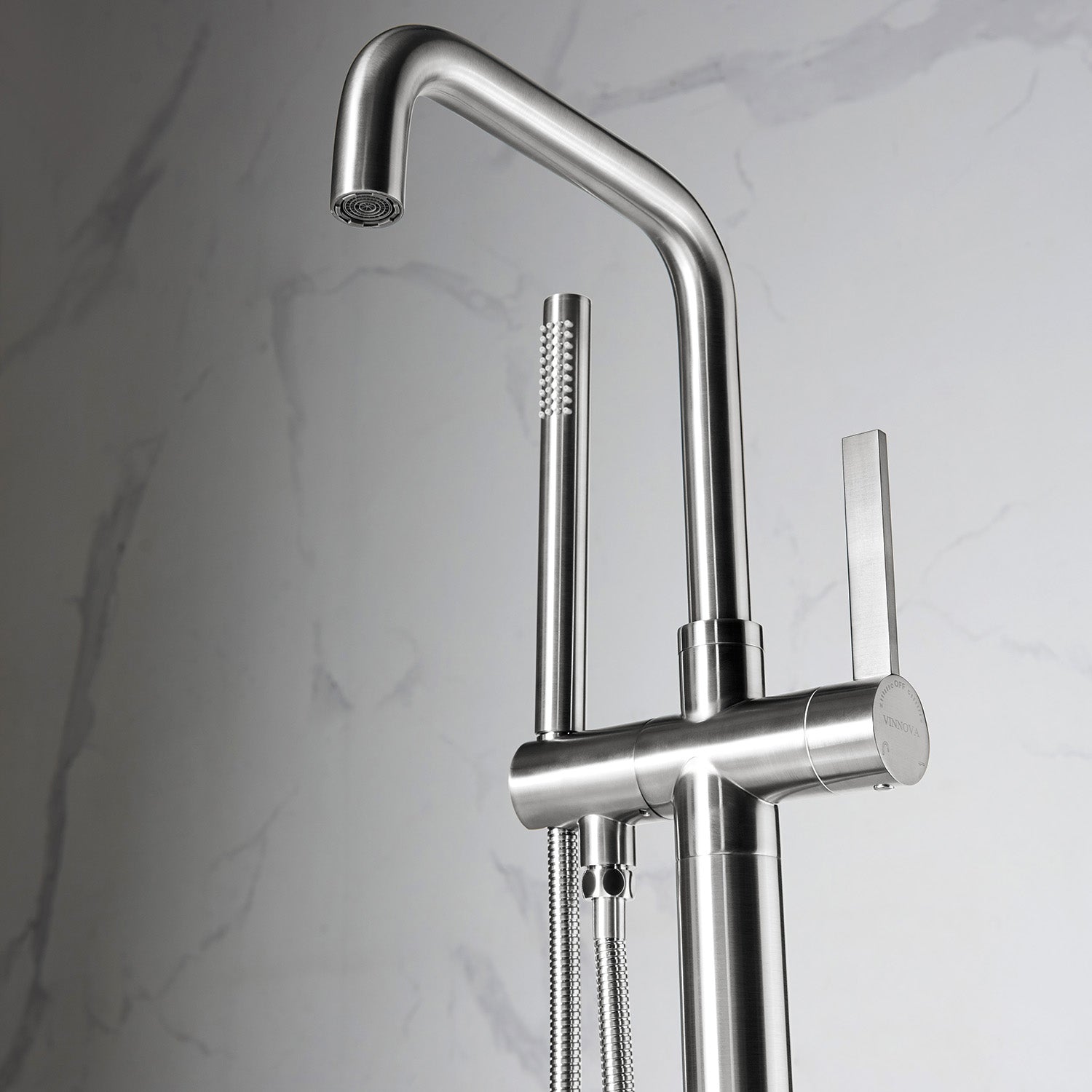 Delara Freestanding Tub Faucet with Hand Shower