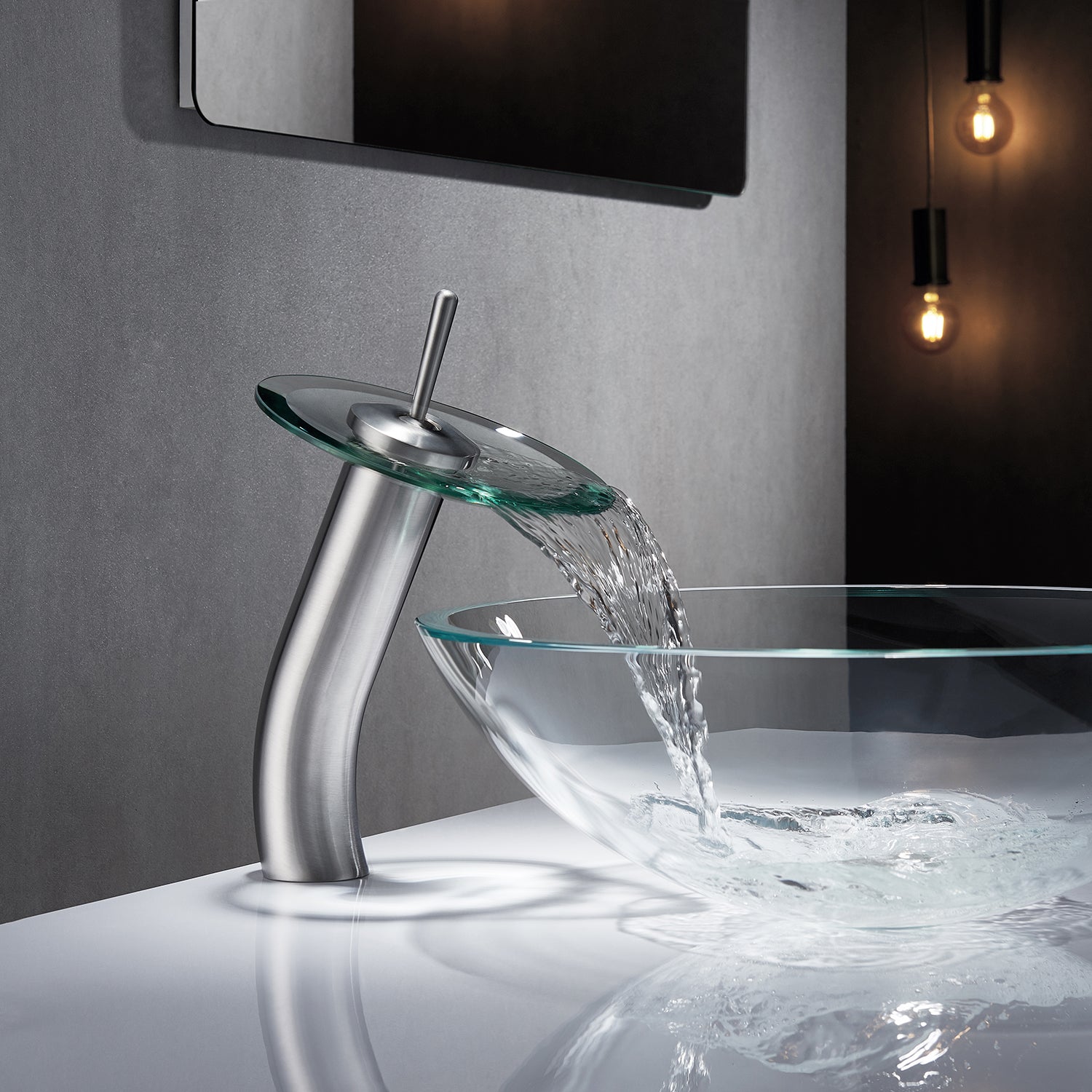 Torino Falls Single Hole Bathroom Faucet