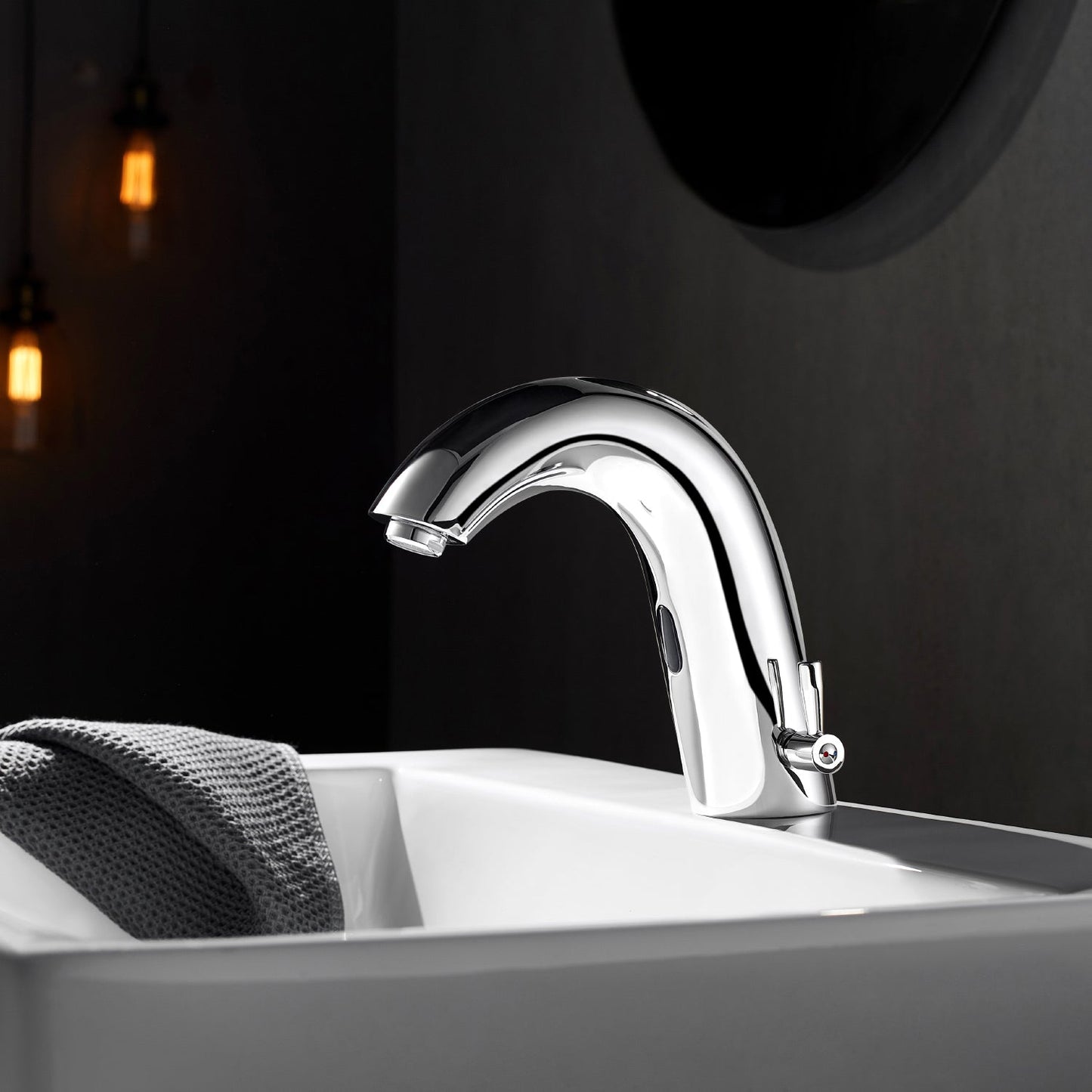 Jumilla Automatic Sensor Touchless Single-Hole Bathroom Faucet