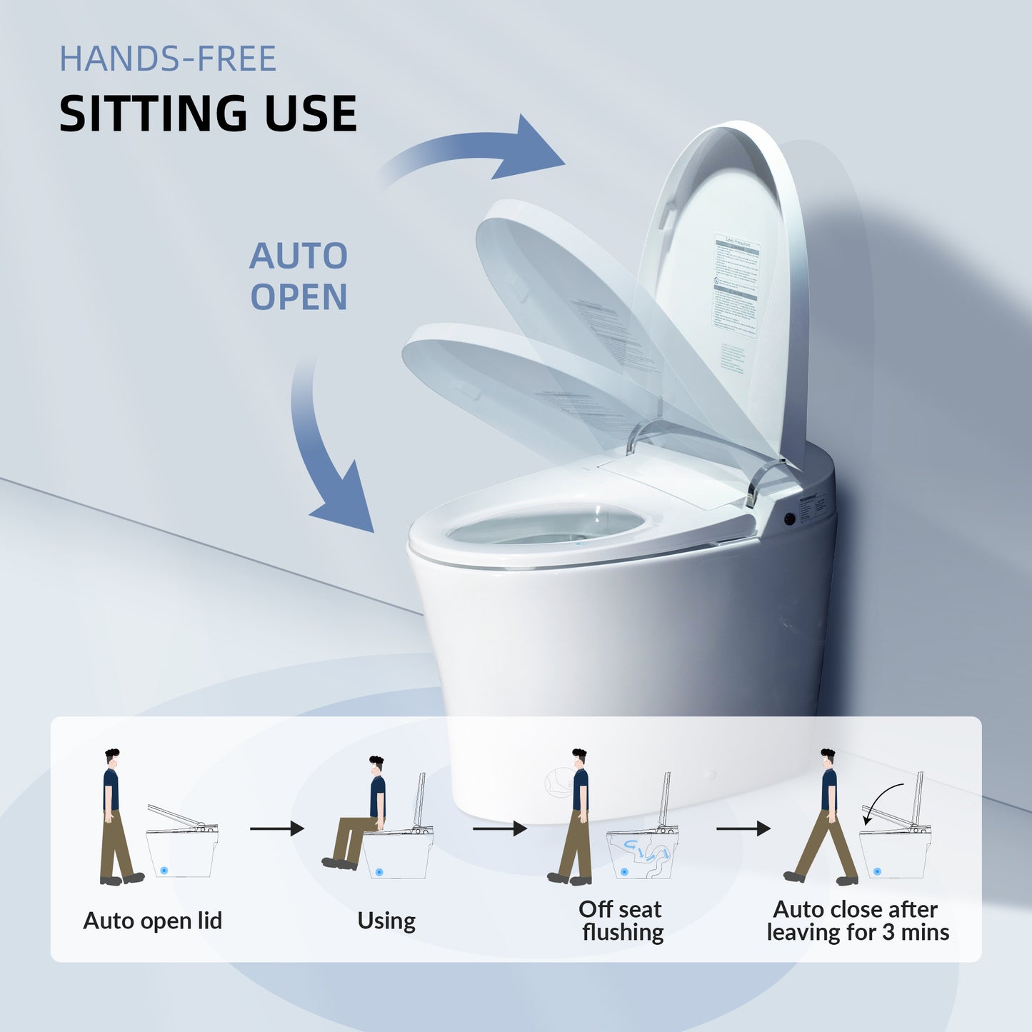 WOODBRIDGE EBT700 ONE PIECE ELONGATED SMART TOILET BIDET