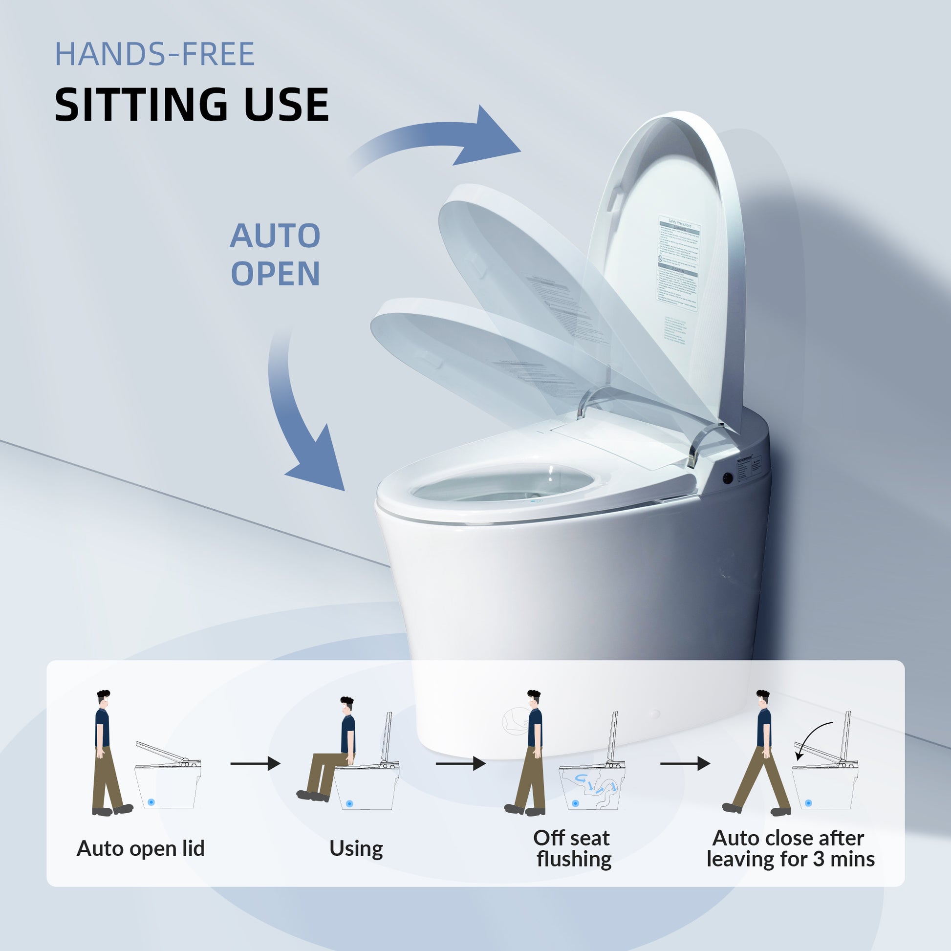 WOODBRIDGE EBT700 ONE PIECE ELONGATED SMART TOILET BIDET