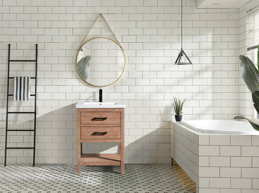 Betty 24" Bathroom Vanity Weathered Brown