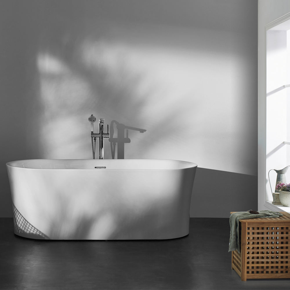 Aubrey 67" x 31.5" Air Jet Freestanding Bathtub