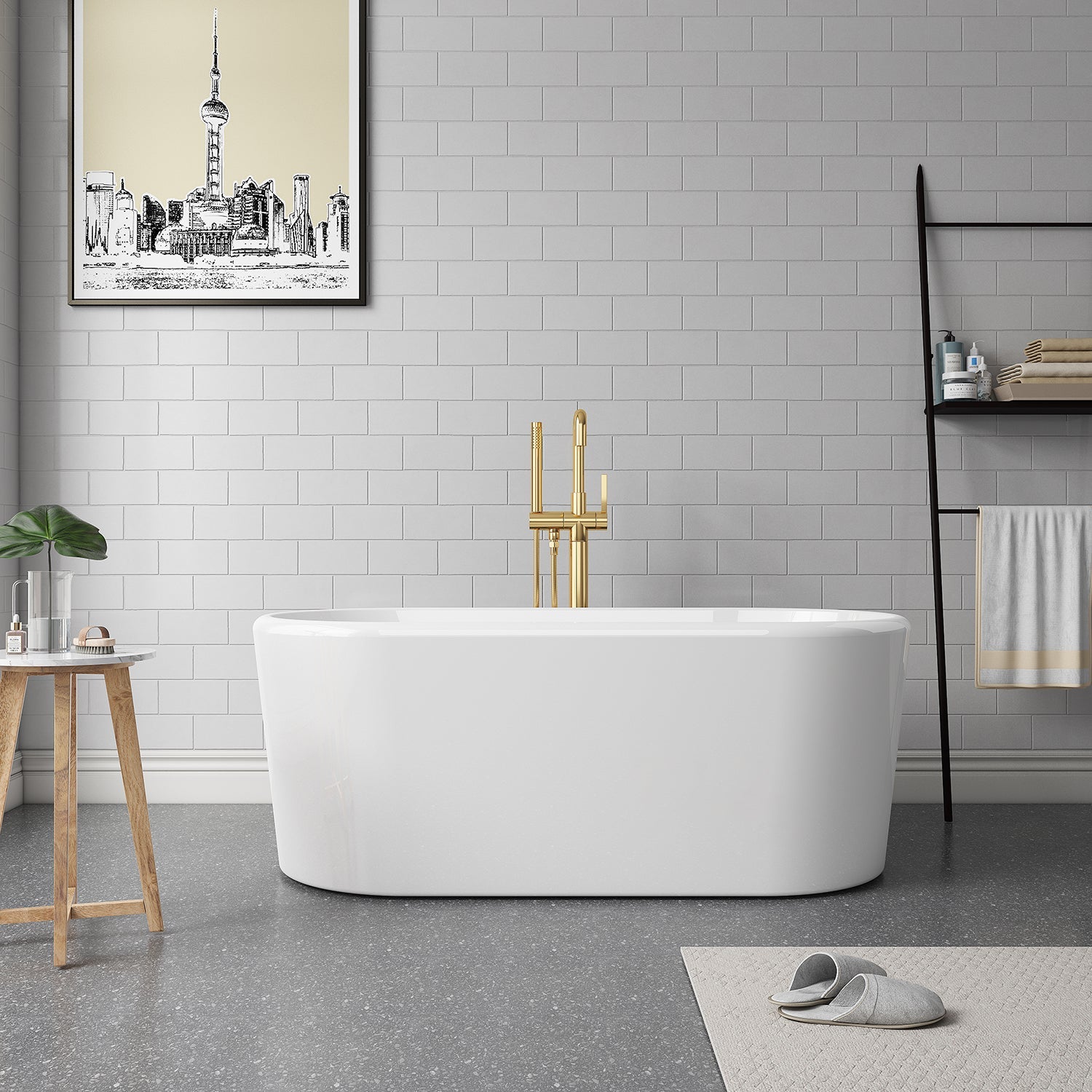 Caserta Soaking Bathtub