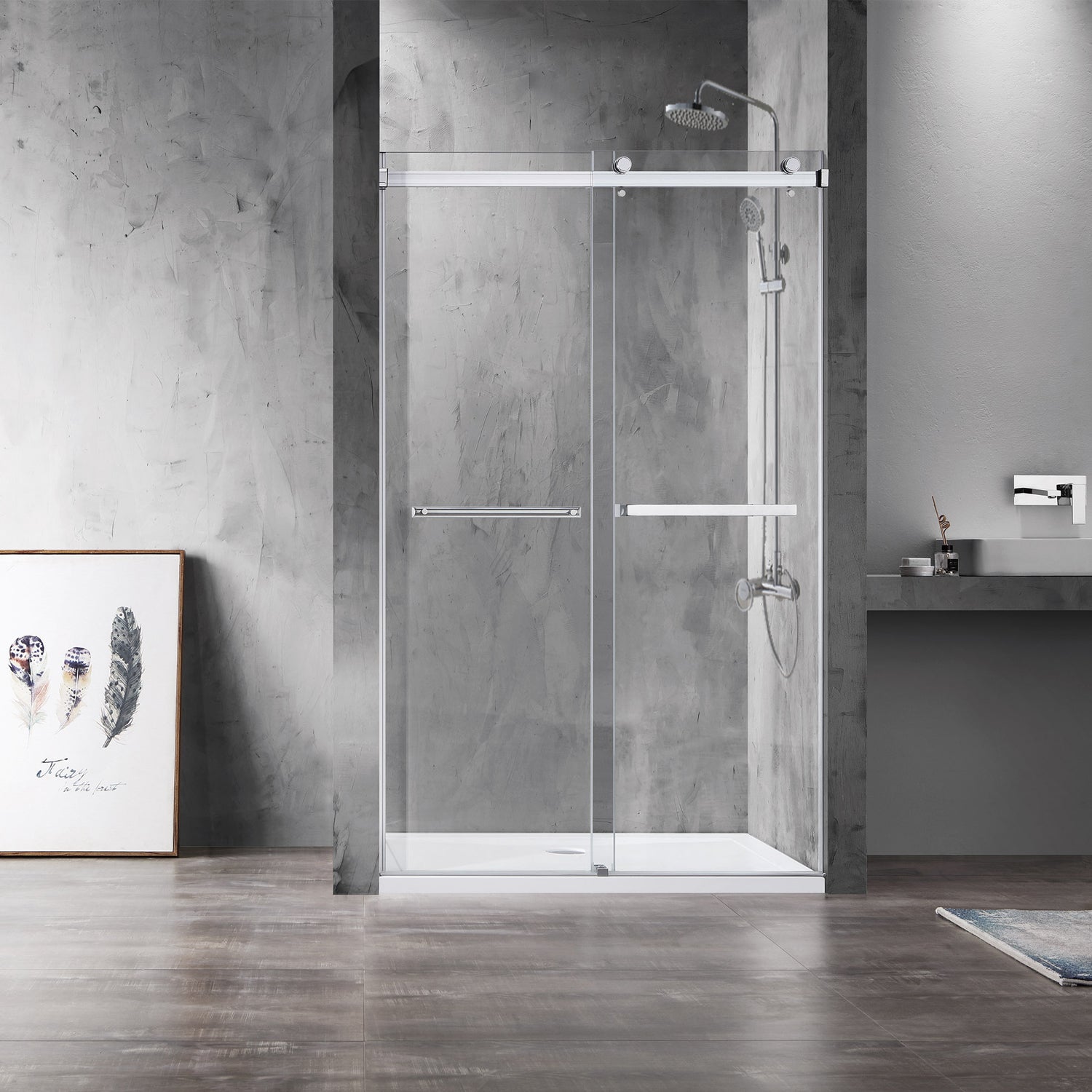 Spezia Double Sliding Frameless Shower Door