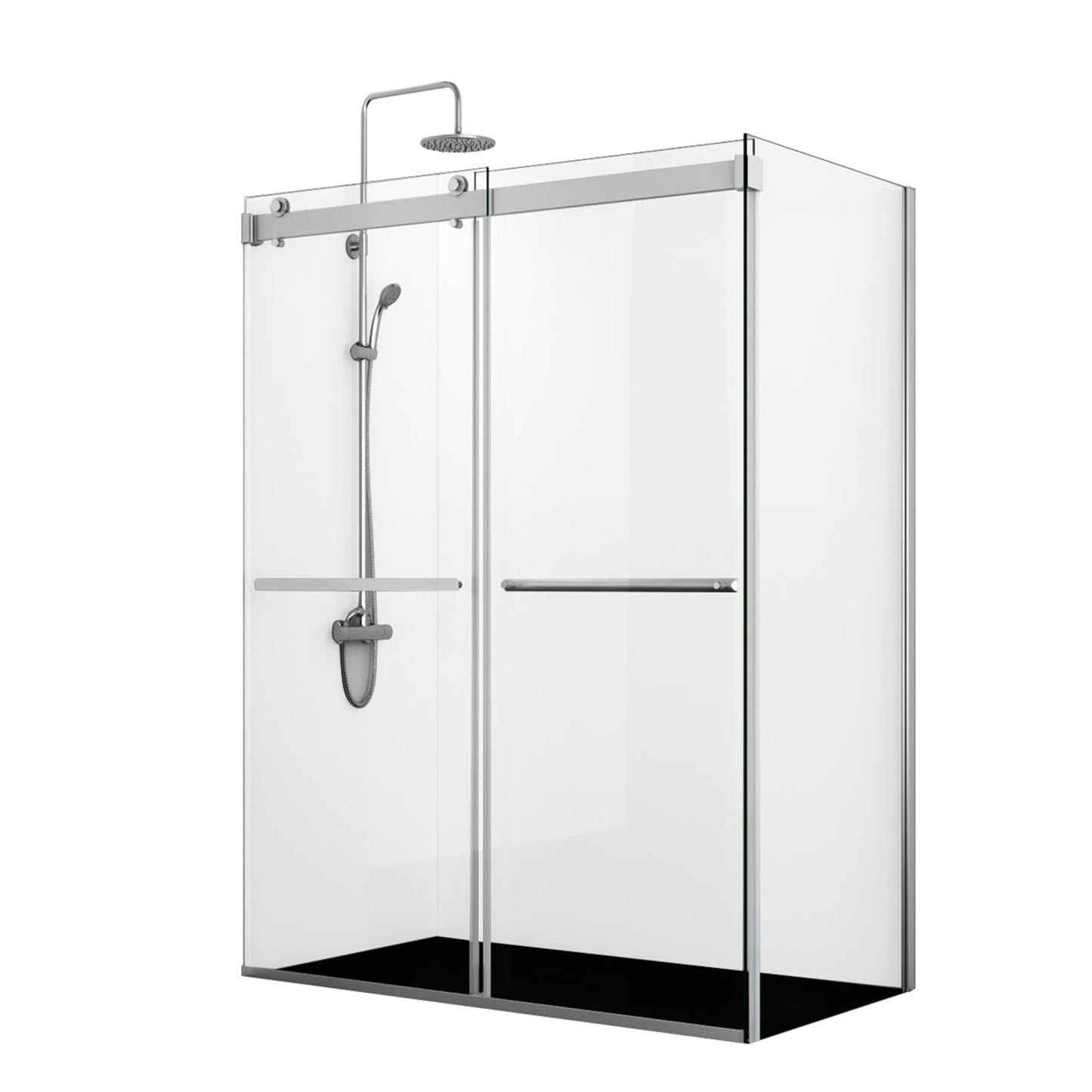 Spezia Rectangle Double Sliding Frameless Shower Enclosure