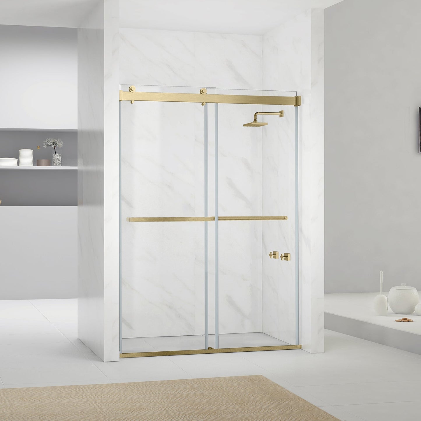 Spezia Double Sliding Frameless Shower Door