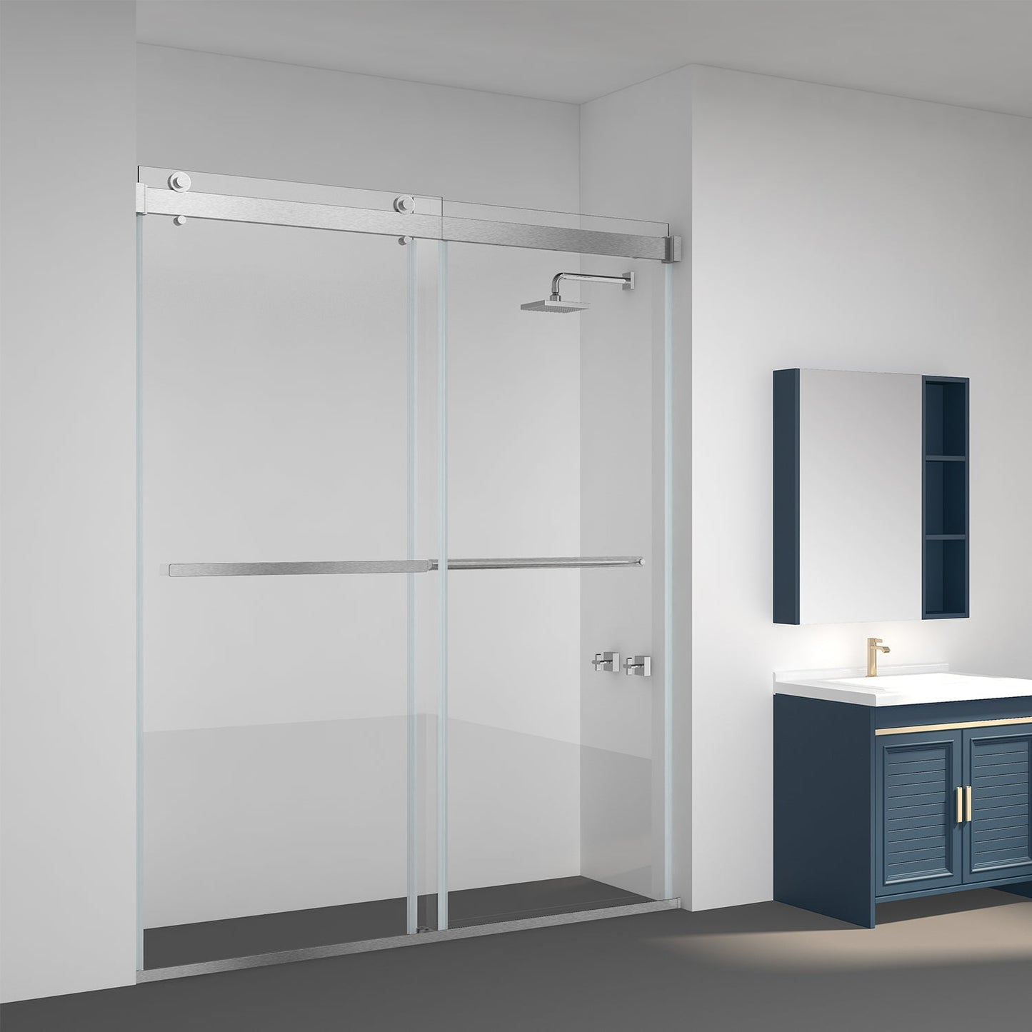 Spezia Double Sliding Frameless Shower Door