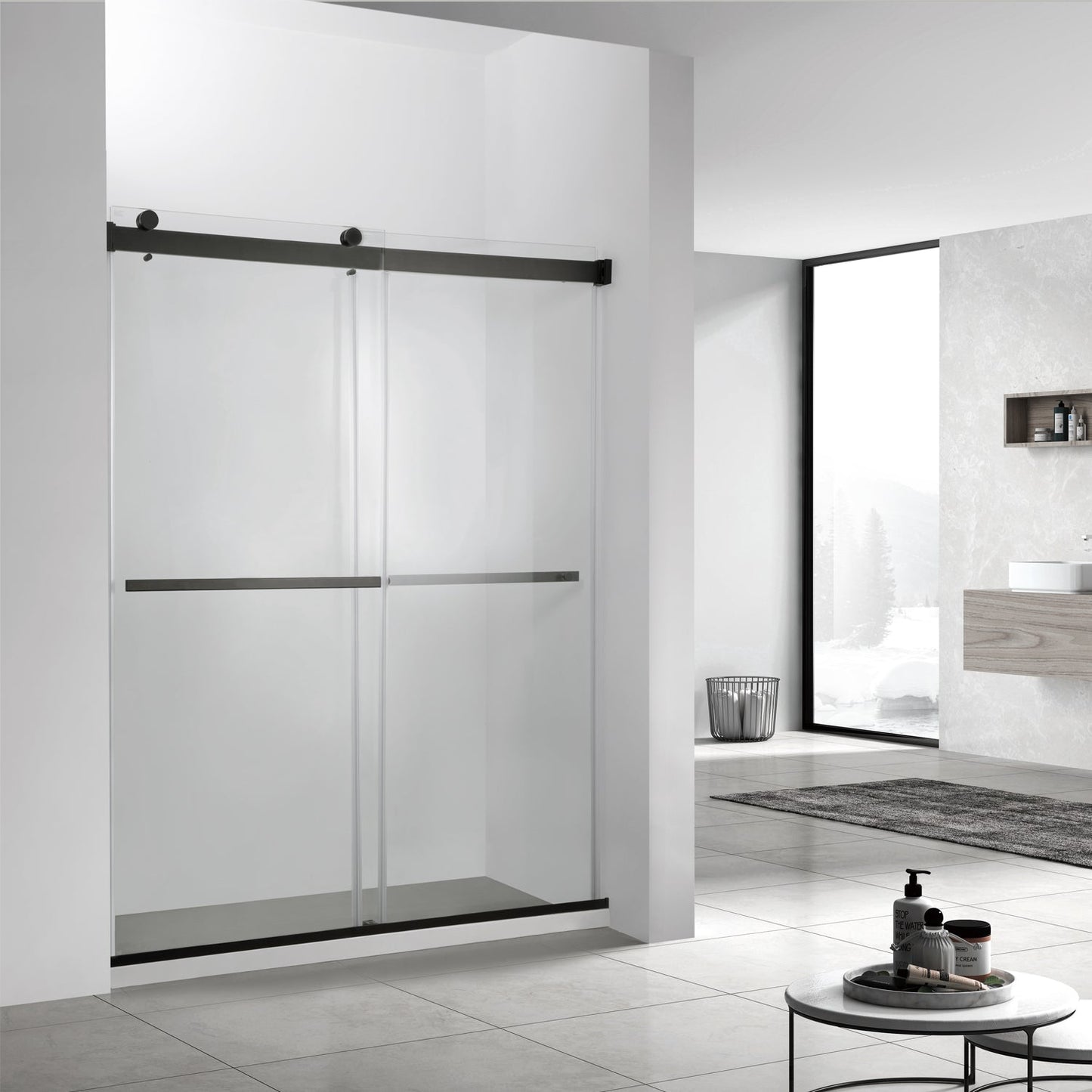 Spezia Double Sliding Frameless Shower Door