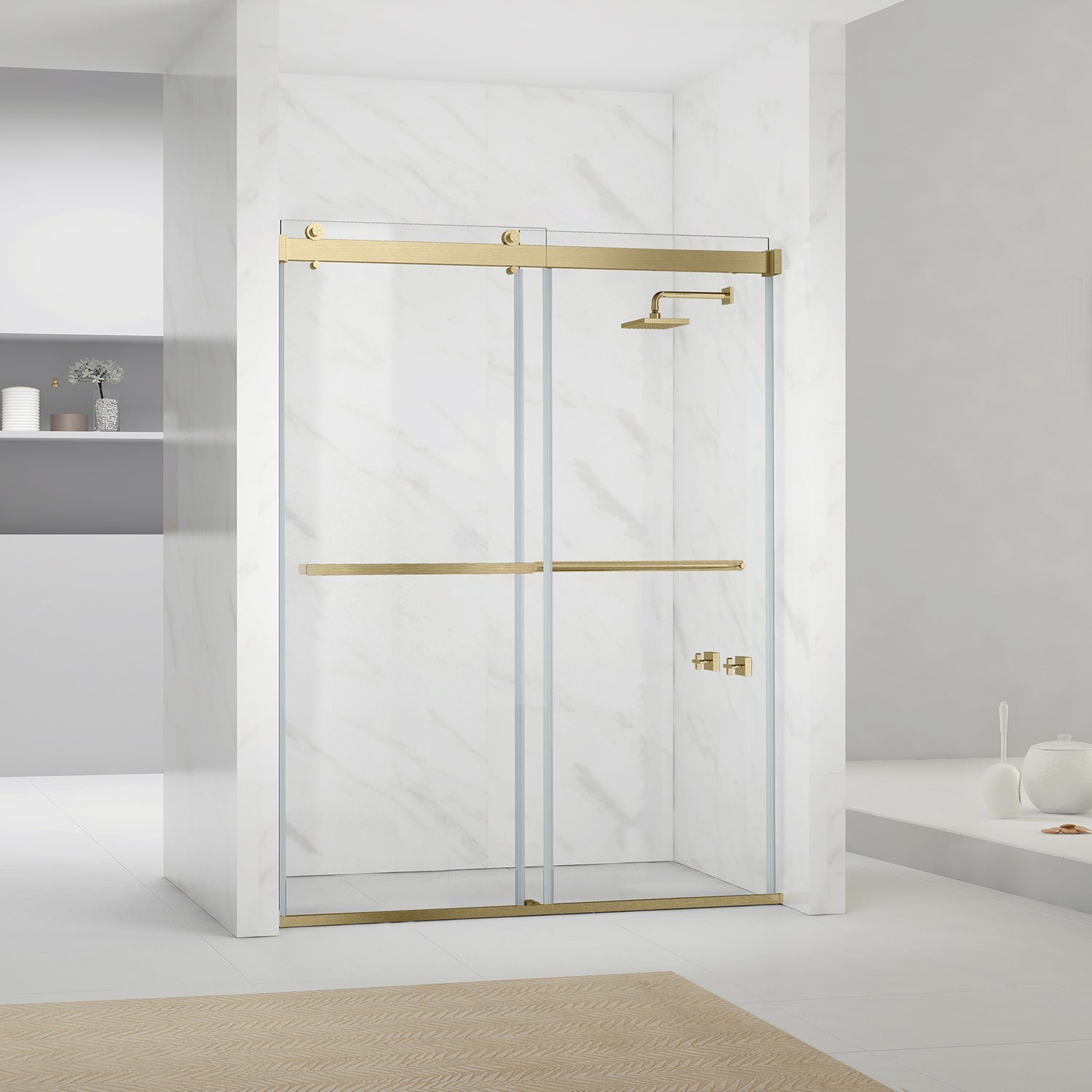 Spezia Double Sliding Frameless Shower Door