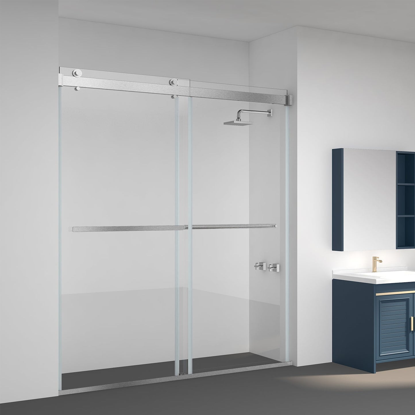 Spezia Double Sliding Frameless Shower Door