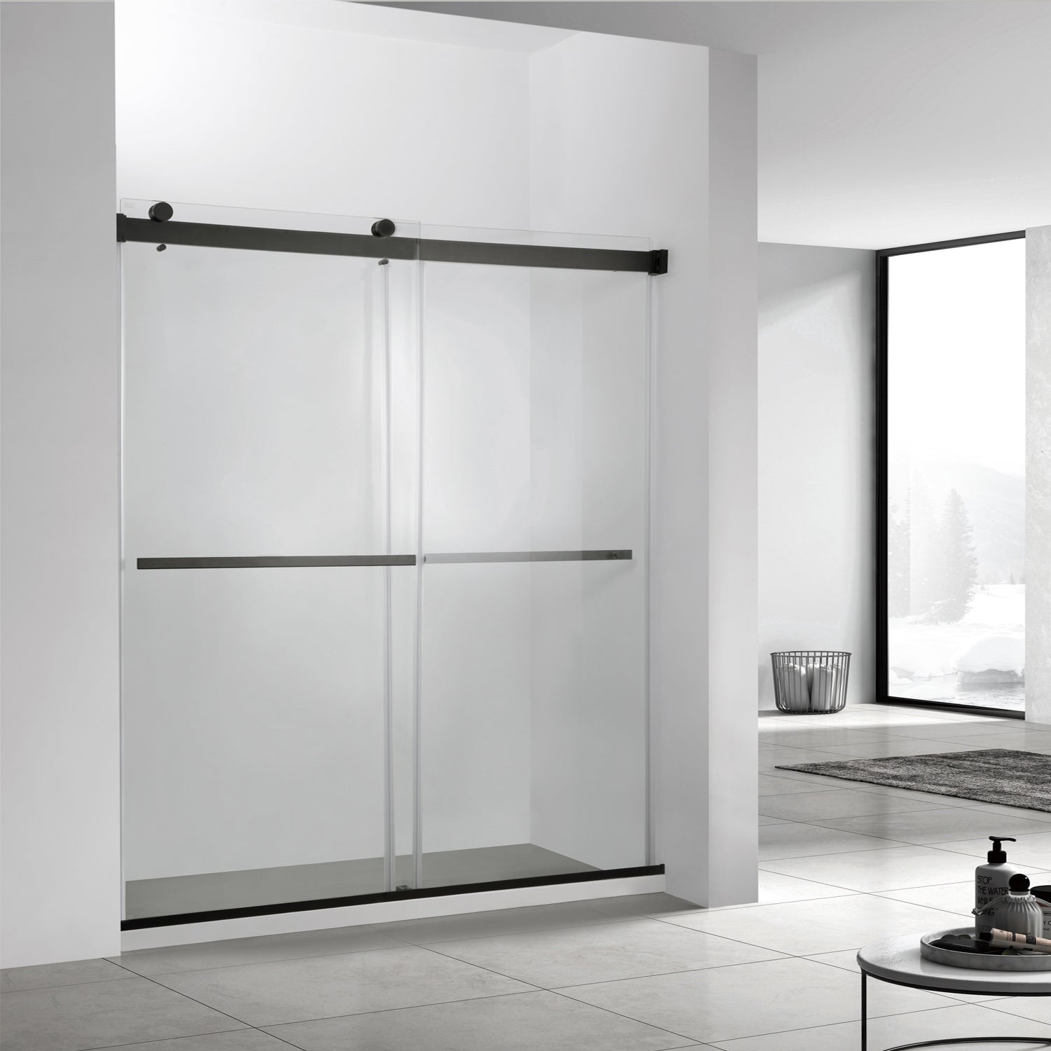 Spezia Double Sliding Frameless Shower Door