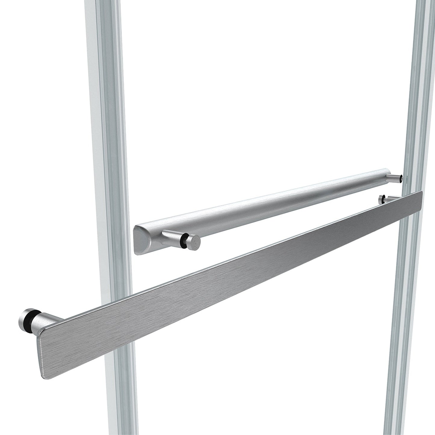 Spezia Double Sliding Frameless Tub Door- 60" W x 58" H