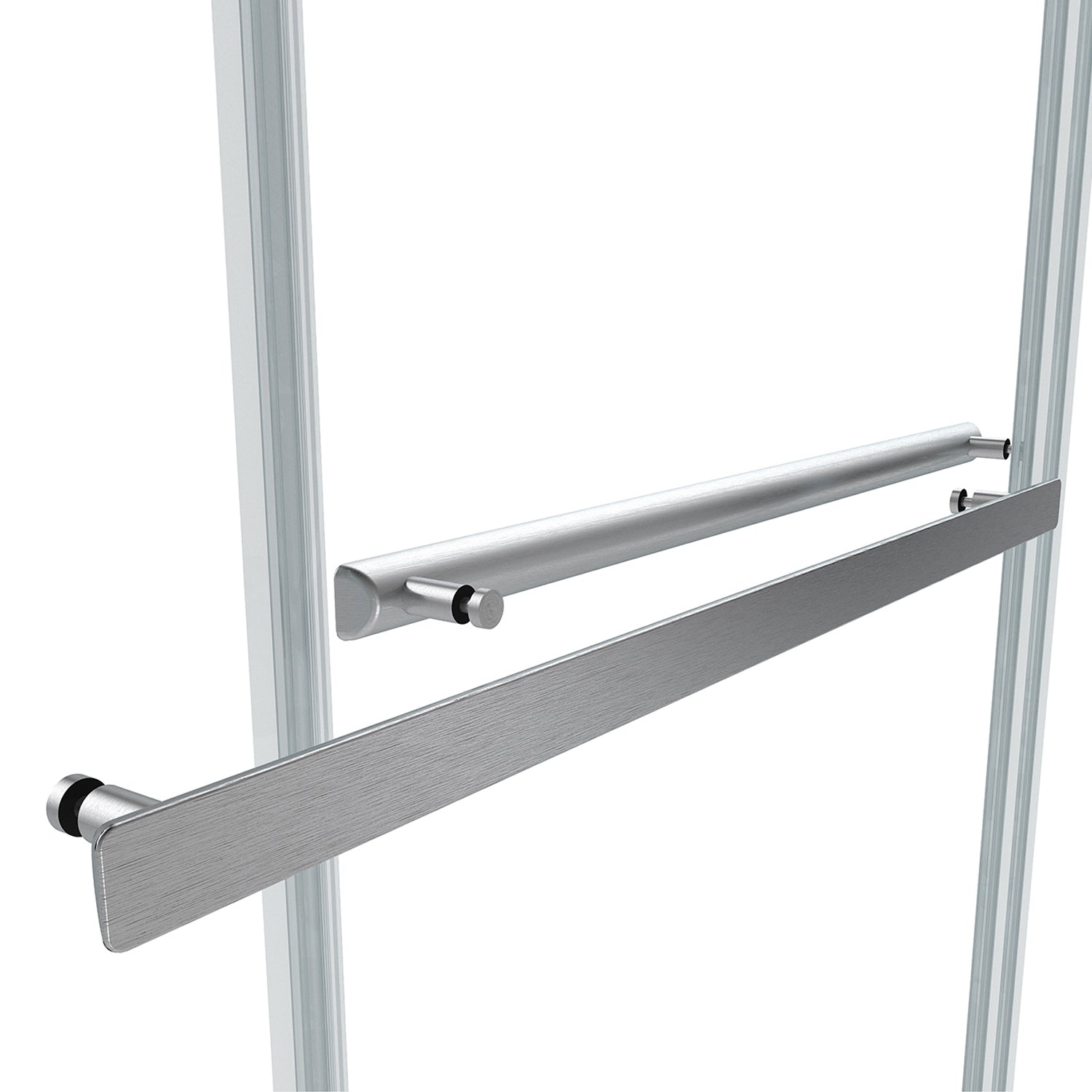 Spezia Double Sliding Frameless Tub Door- 60" W x 58" H