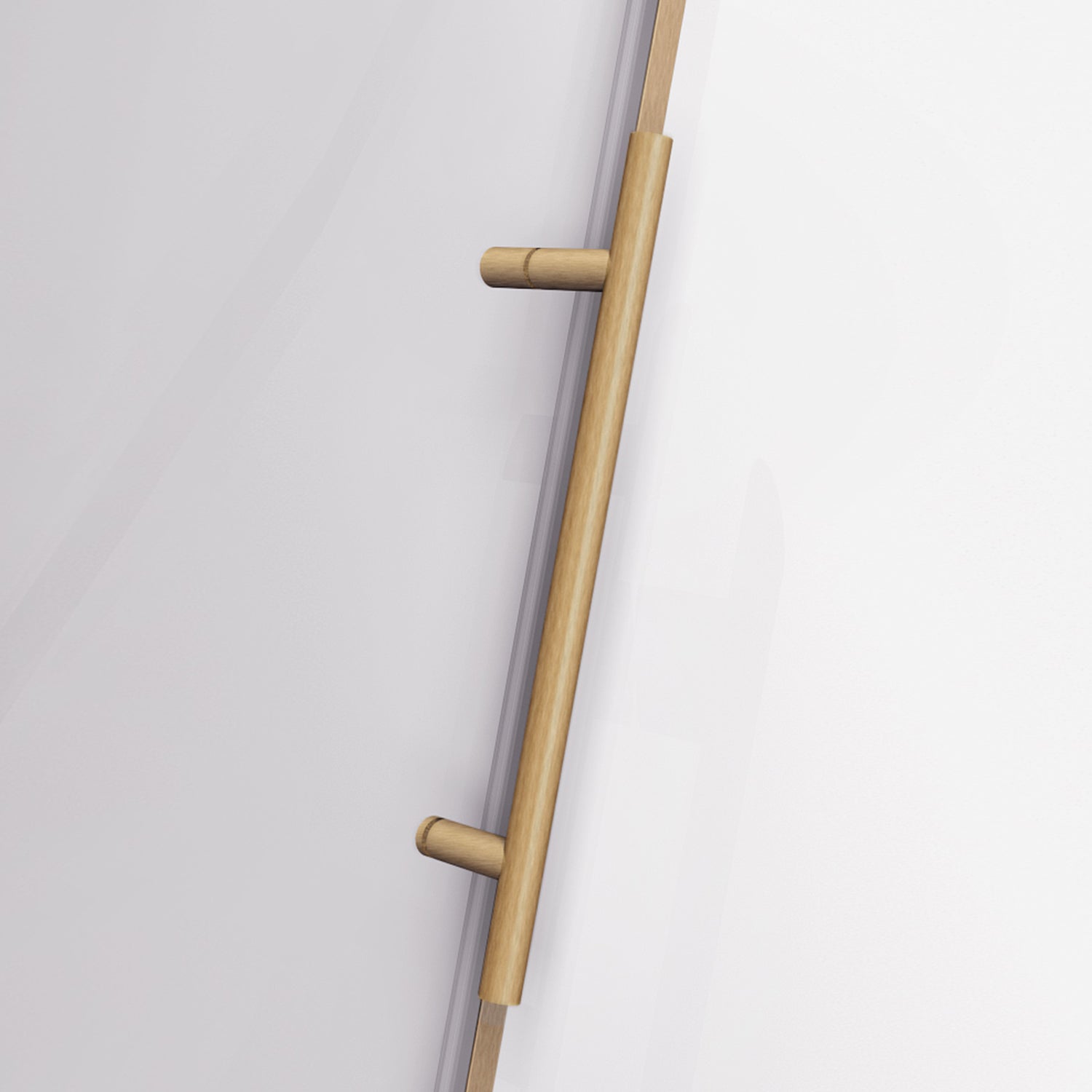 Massa Single Sliding Frameless Shower Door in Brushed Gold