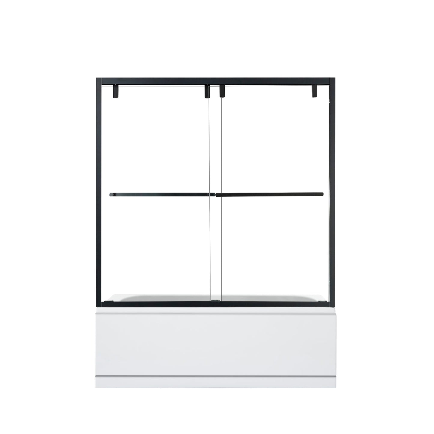 Brescia 60" W x 58" H Double Sliding Framed Tub Door