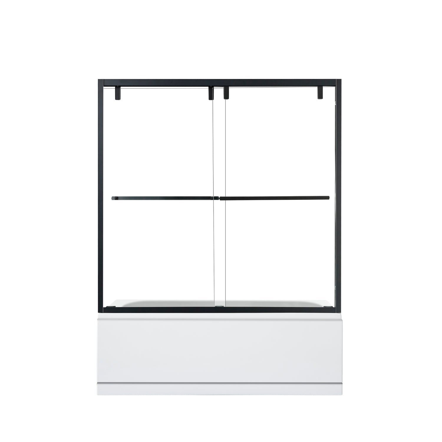 Brescia 60" W x 58" H Double Sliding Framed Tub Door