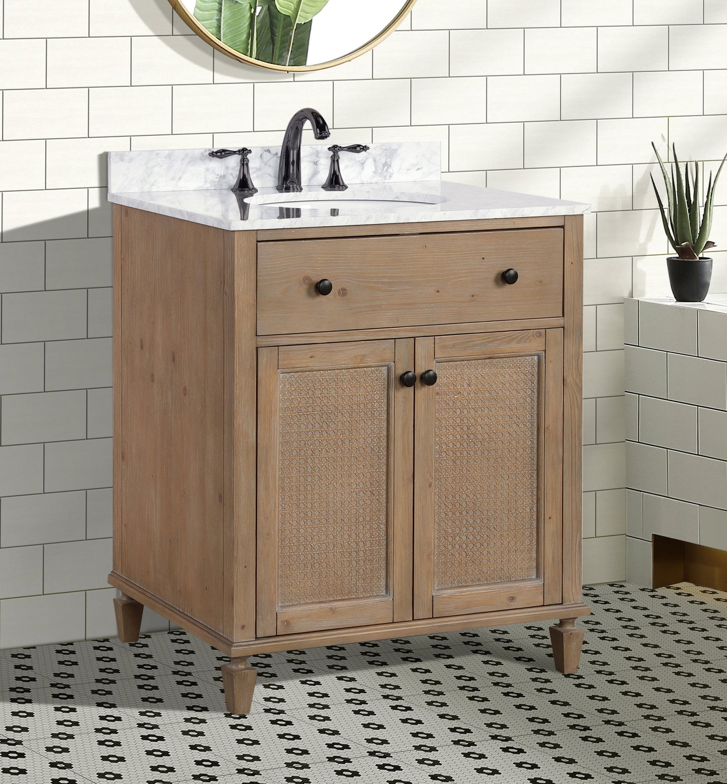 Annie 30" Bathroom Vanity Weathered Fir