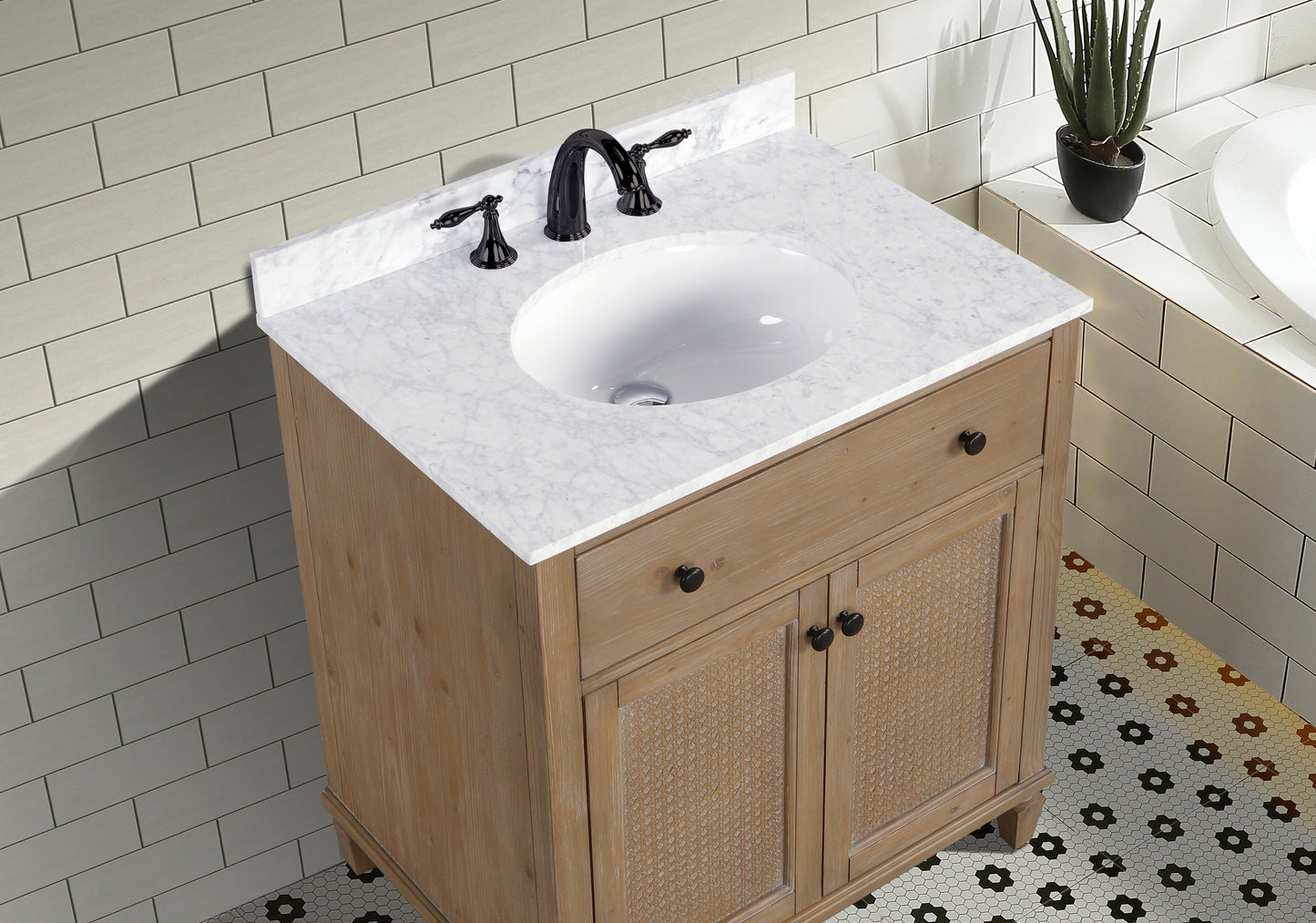 Annie 30" Bathroom Vanity Weathered Fir