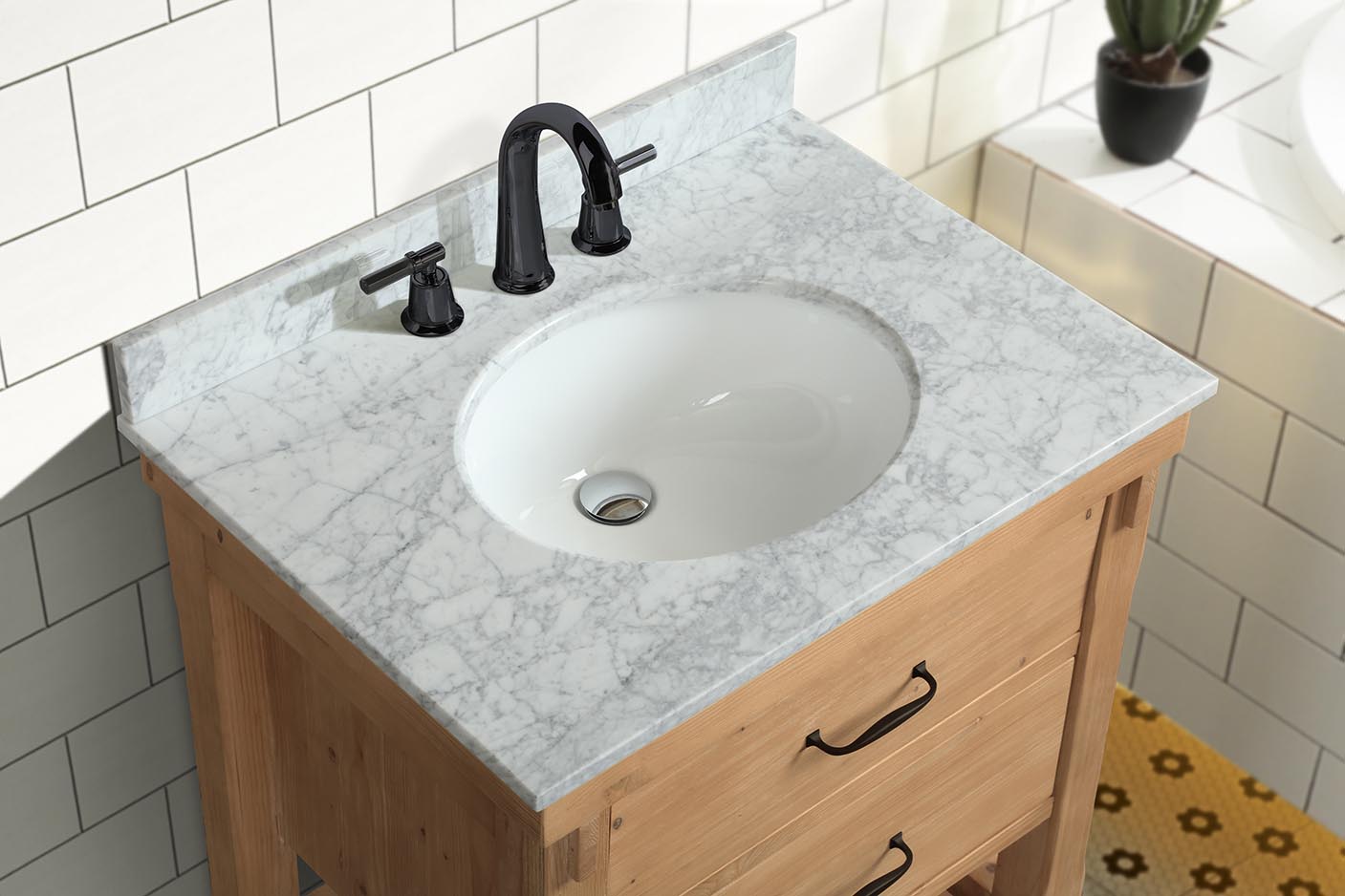 Marina 30" Bathroom Vanity Driftwood Finish