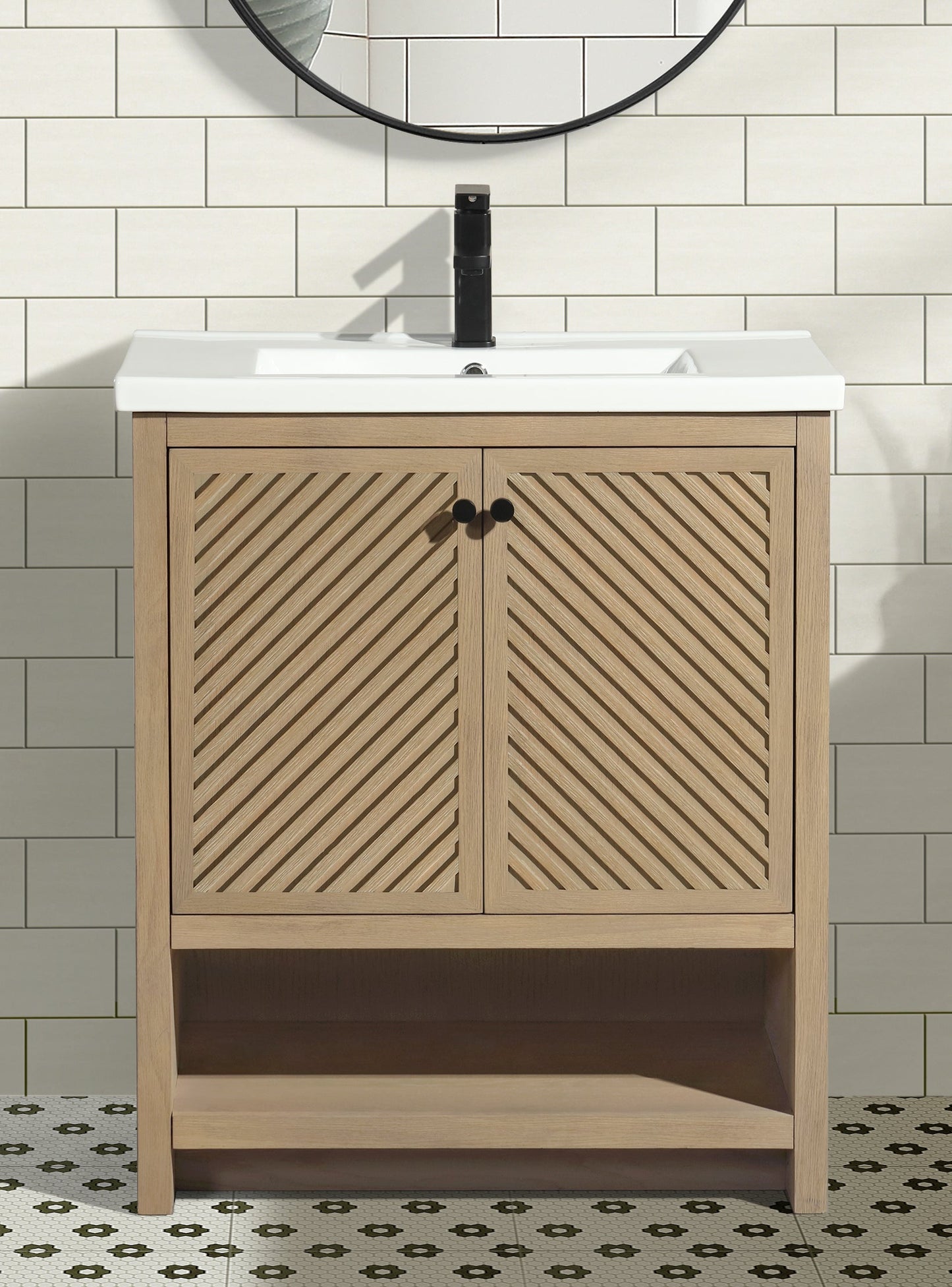 Selena 30" Bathroom Vanity Oak