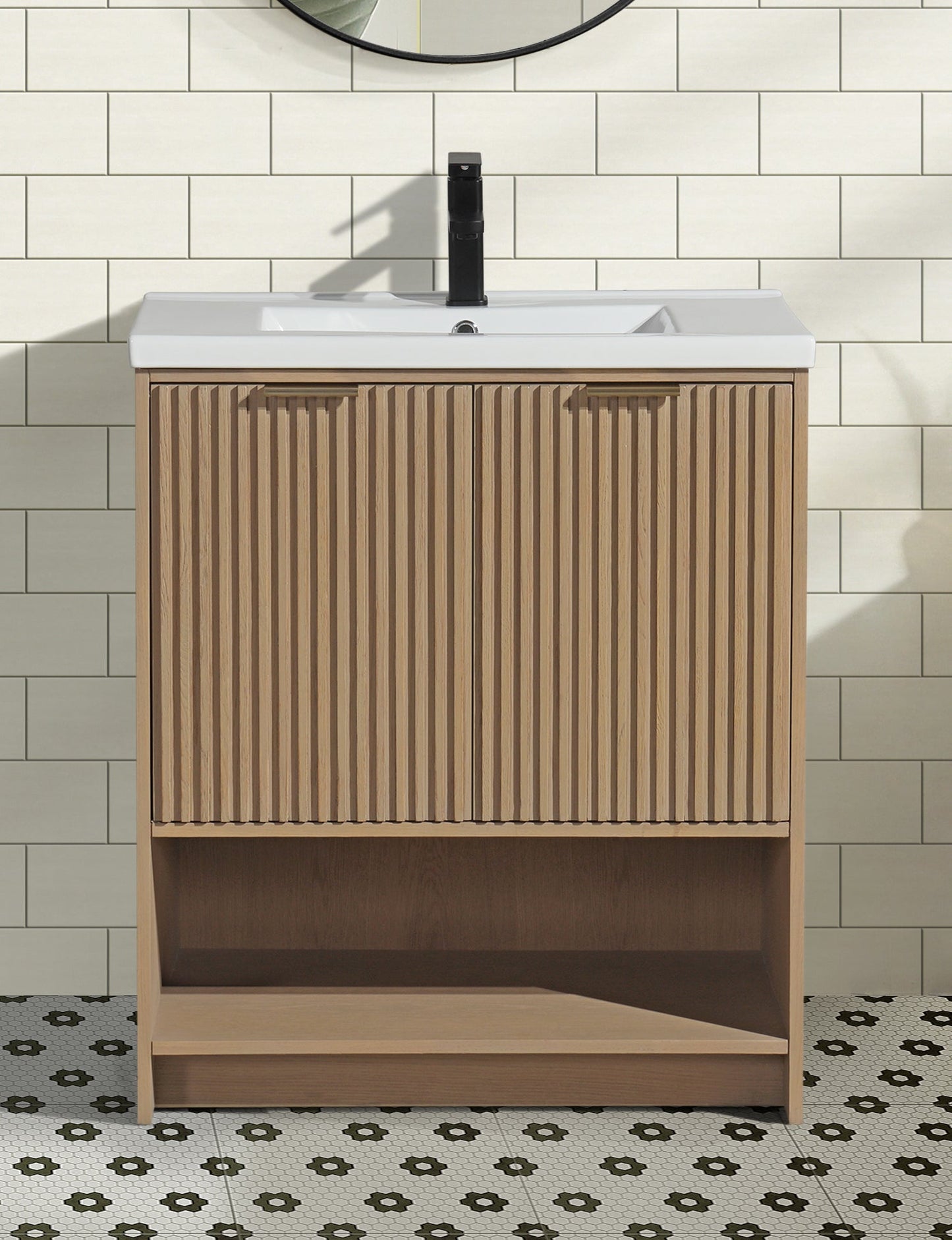 San Diego 30" Freestanding Bathroom Vanity Oak