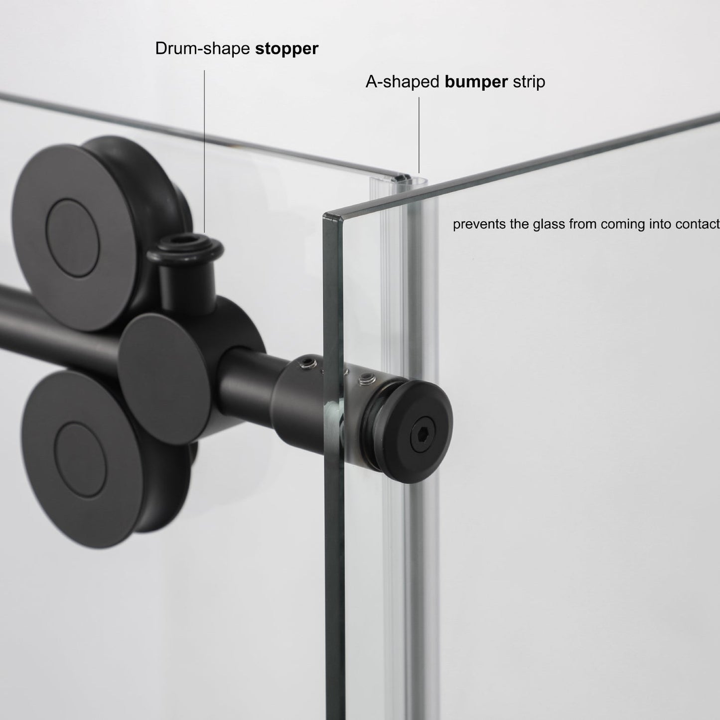 Villena Single Sliding Frameless Shower Door