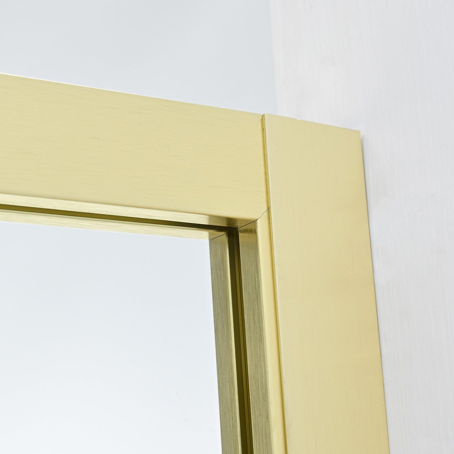 Arcos 34" W x 74" H Framed Fixed Glass Panel