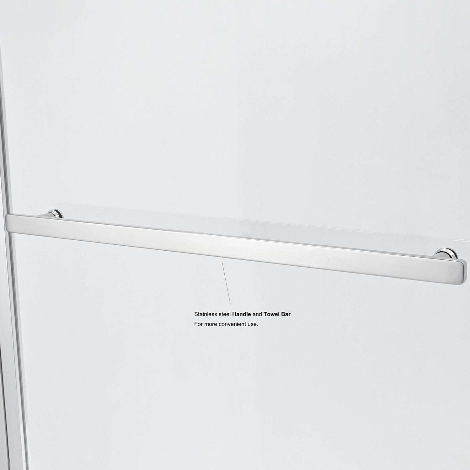 Olivenza Hinged Frameless Tub Door - 31" W x 55" H
