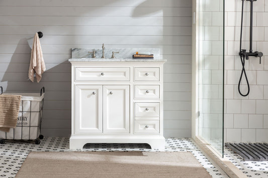 South Bay 36" Bathroom Vanity White