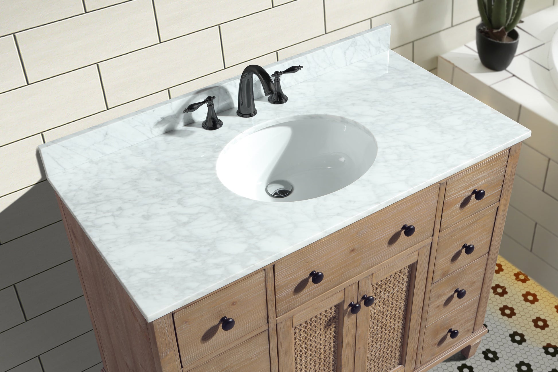 Annie 42" Bathroom Vanity Weathered Fir