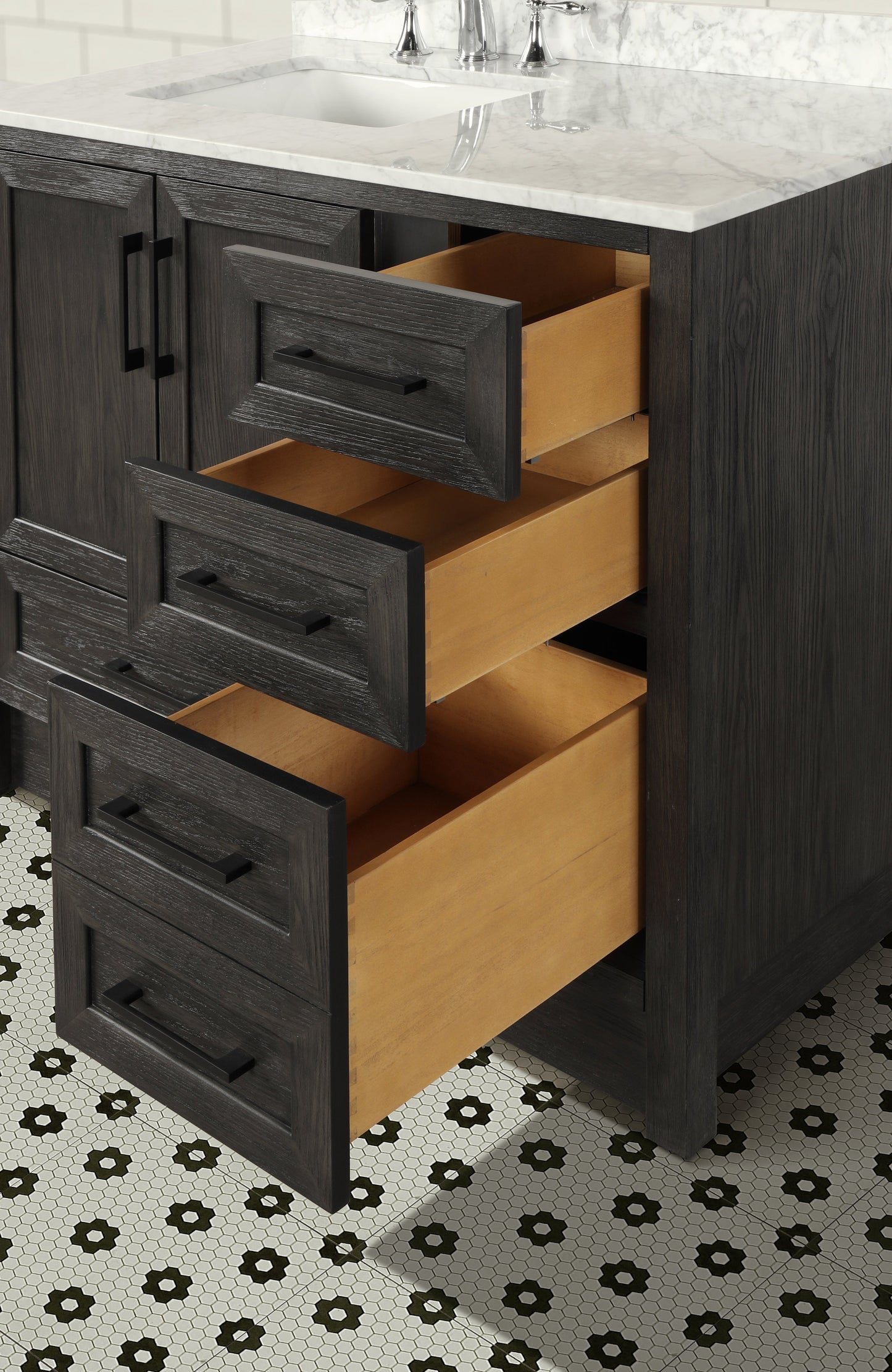 Huntington 42" Bathroom Vanity Weathered Gray