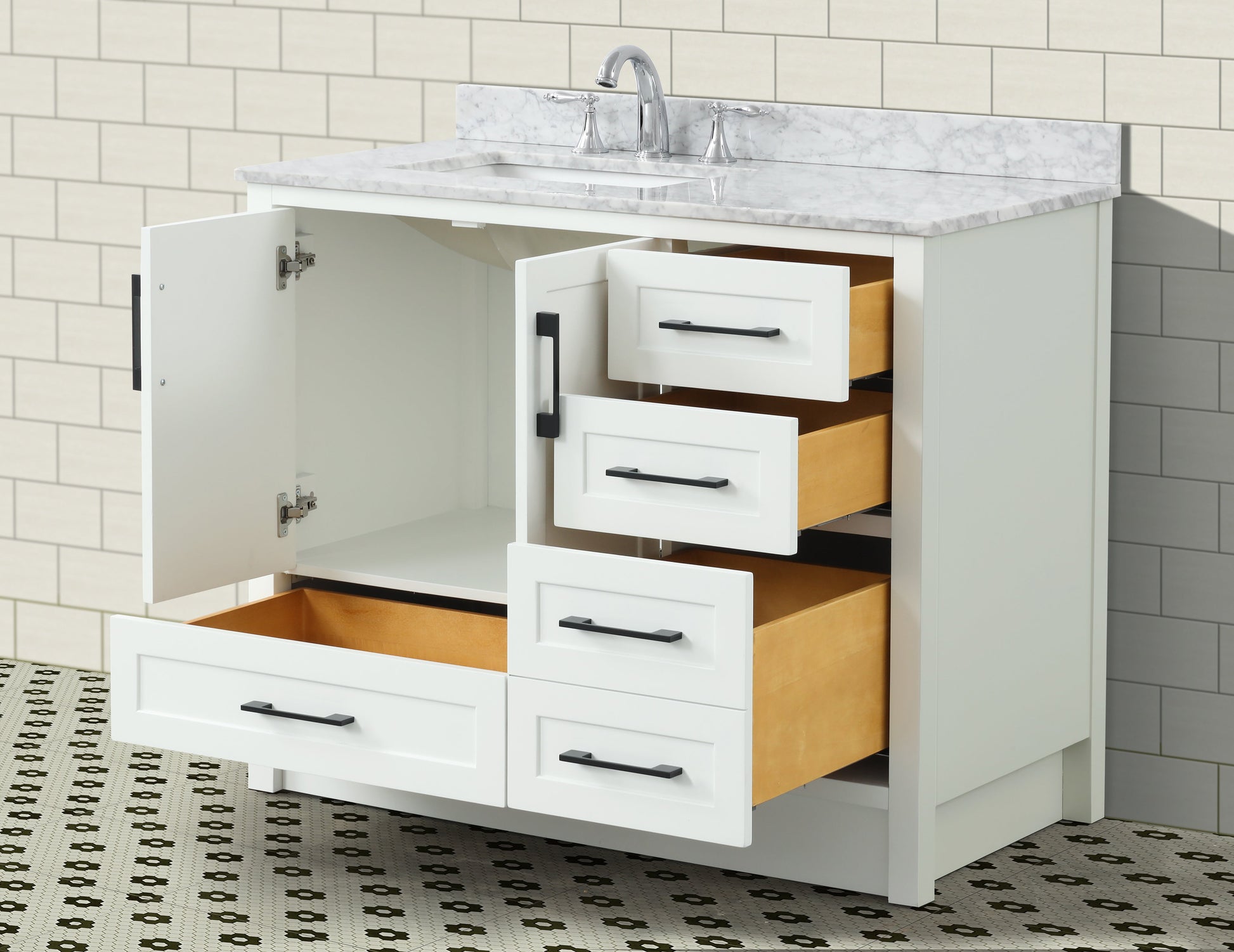 Huntington 42" Bathroom Vanity White