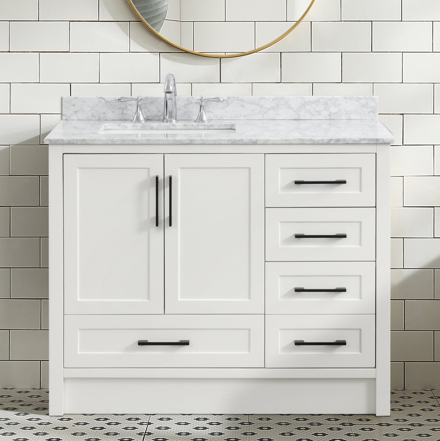 Huntington 42" Bathroom Vanity White