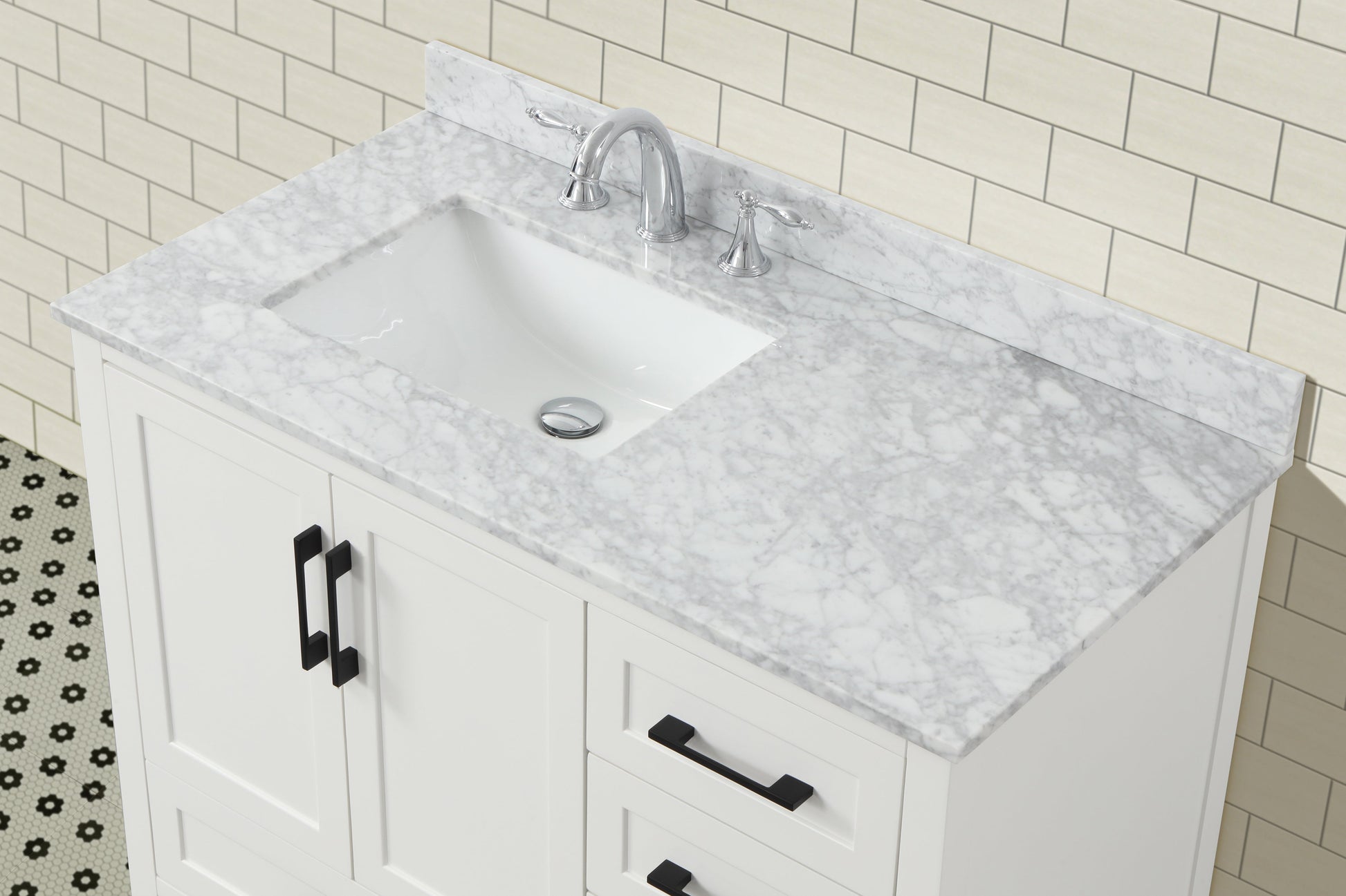 Huntington 42" Bathroom Vanity White