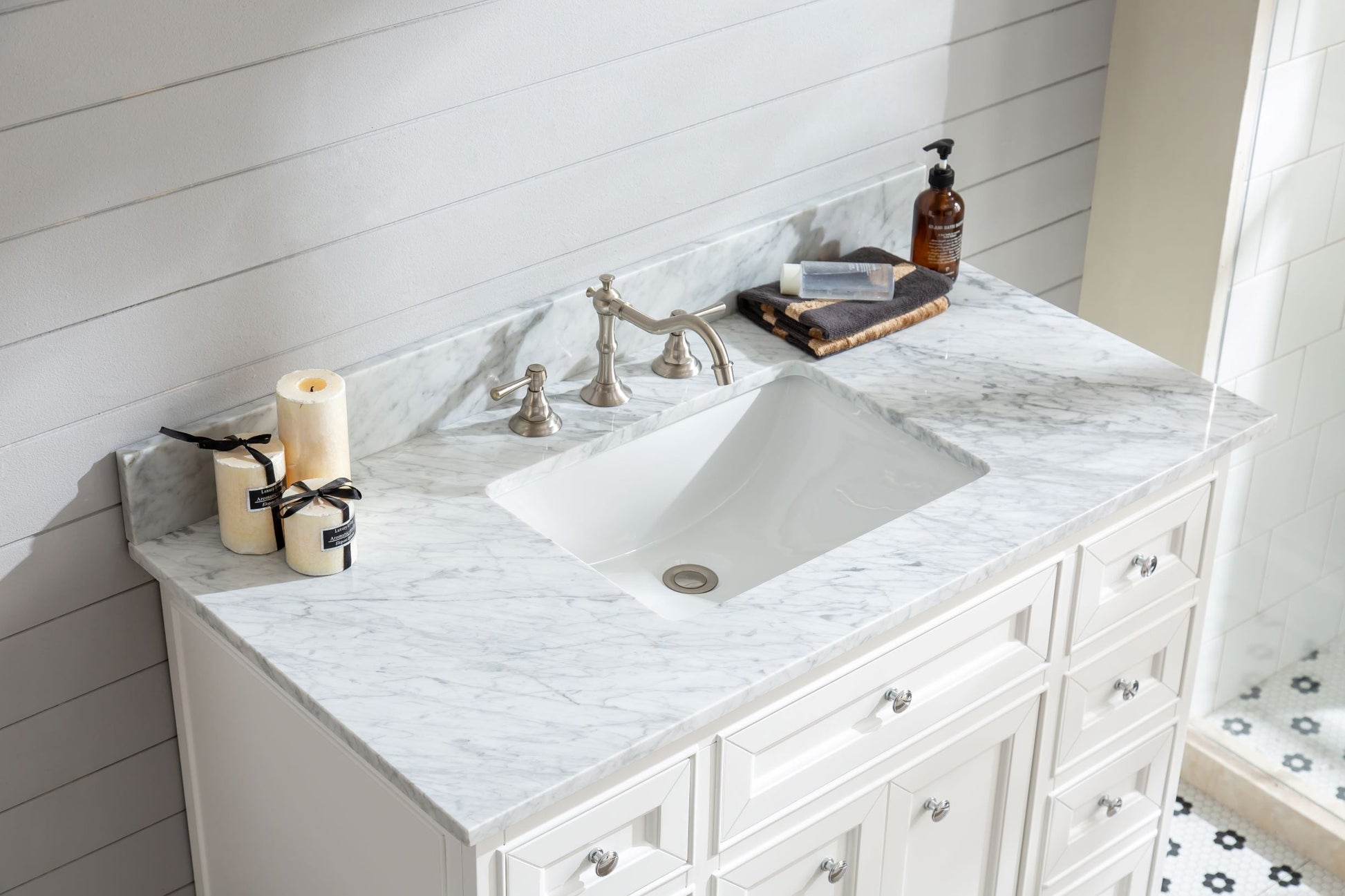 South Bay 42" Bathroom Vanity White