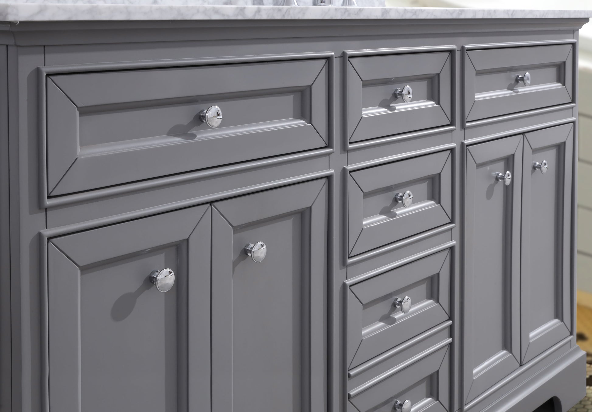 South Bay 55" Bathroom Vanity Gray