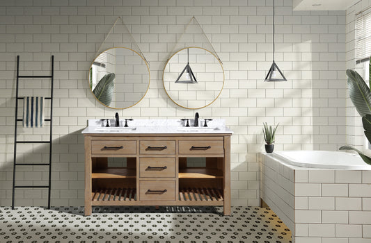 Lauren 60" Bathroom Vanity Weathered Fir