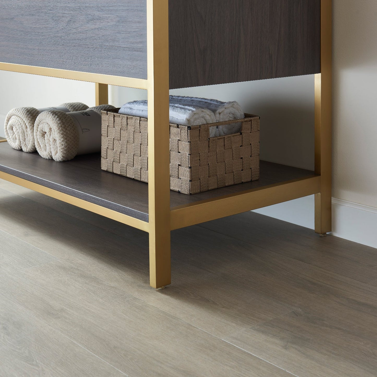 Murcia 72G" Double Sink Bath Vanity in Suleiman Oak with White Composite Grain Stone Countertop