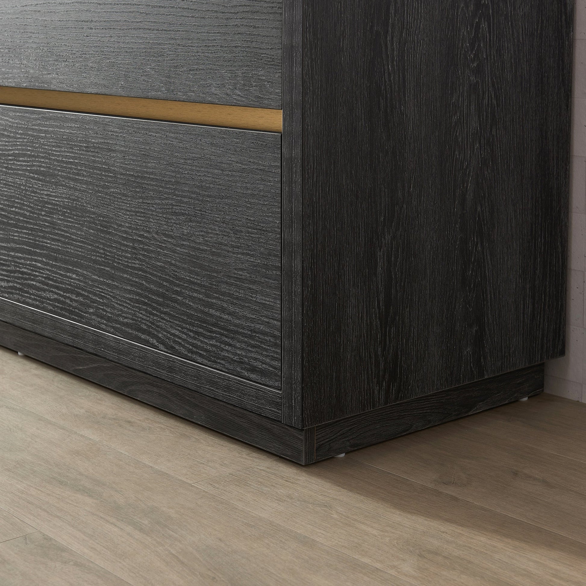 Huesca 48" Single Sink Bath Vanity in North American Black Oak with White Composite Integral Square Sink Top