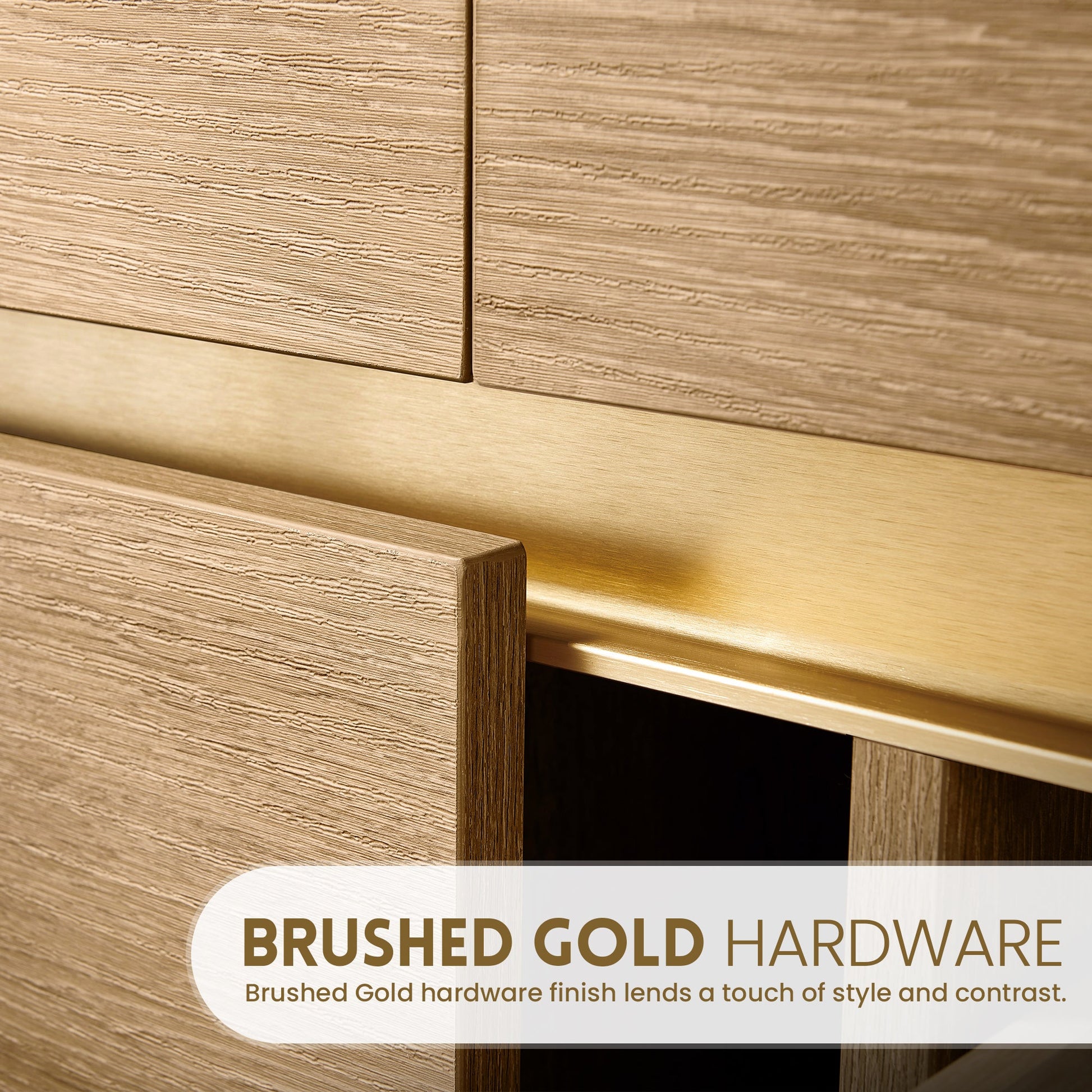 Huesca 84" Double Sink Bath Vanity in North American Oak with White Composite Integral Square Sink Top